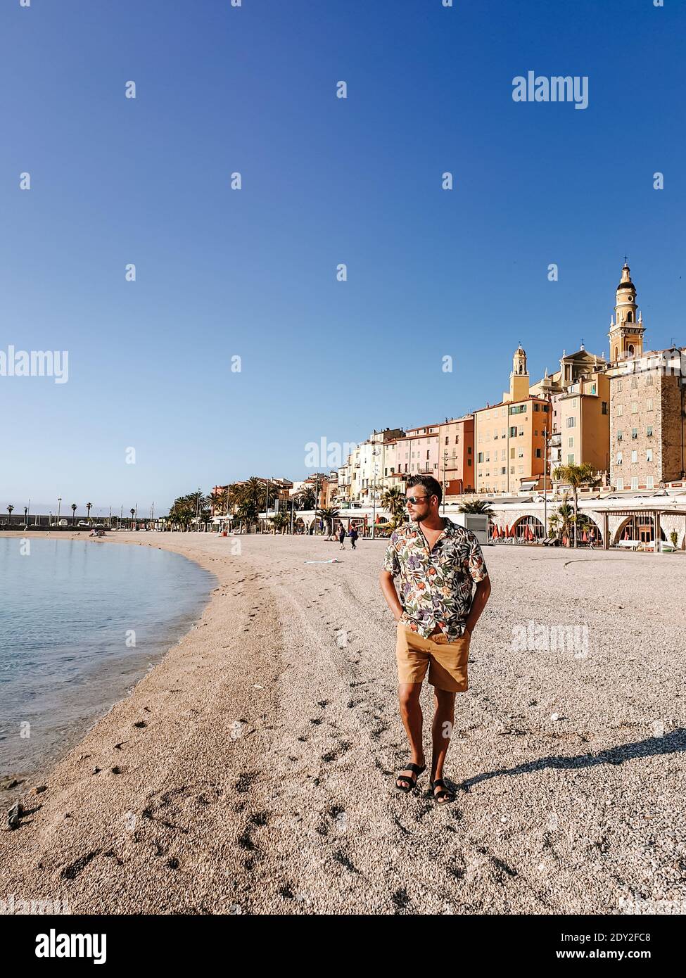 Menton France colorful town French Rivera, colorful old town Menton on