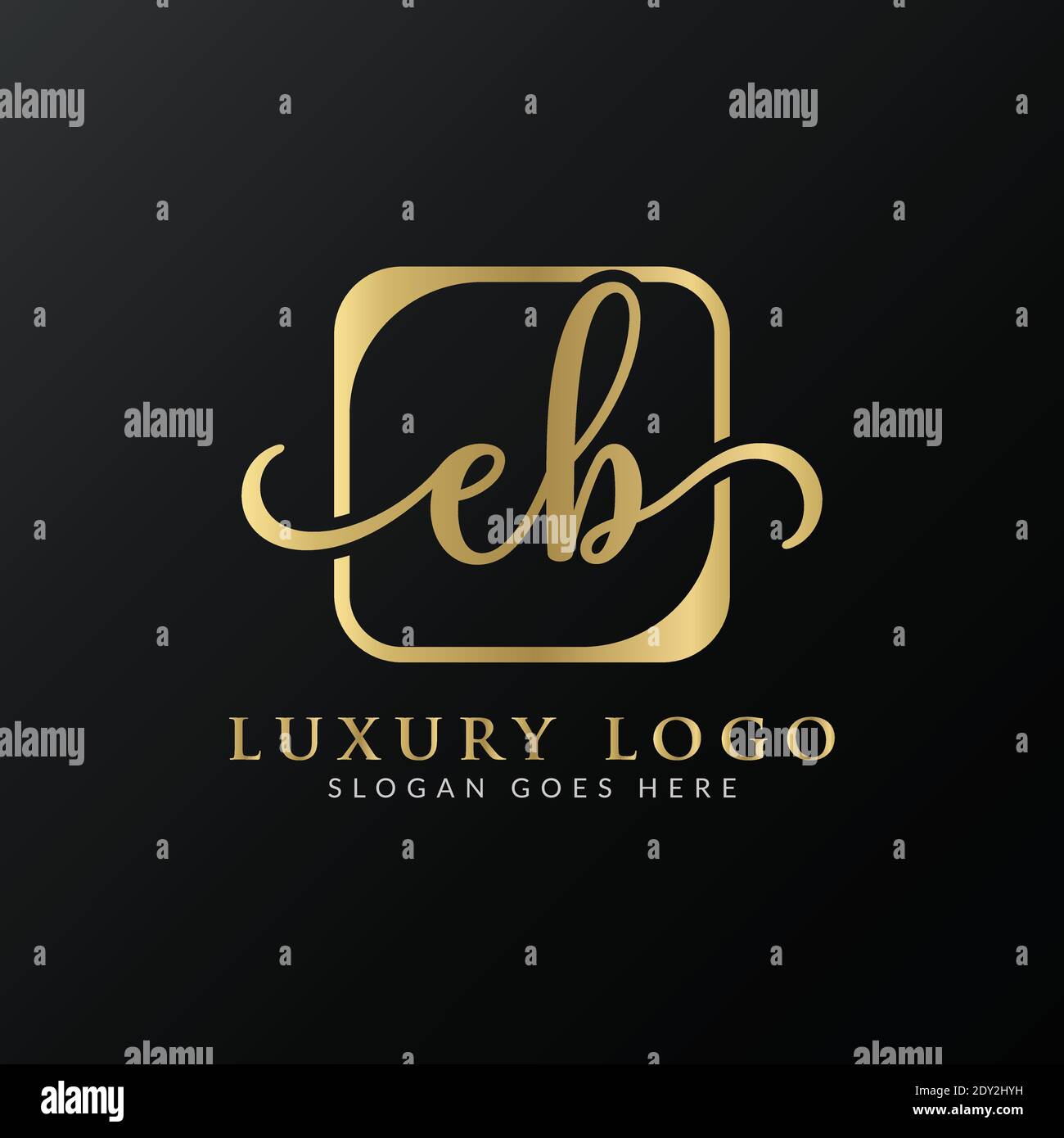 Initial EB Letter Logo Creative Modern Typography Vector Template