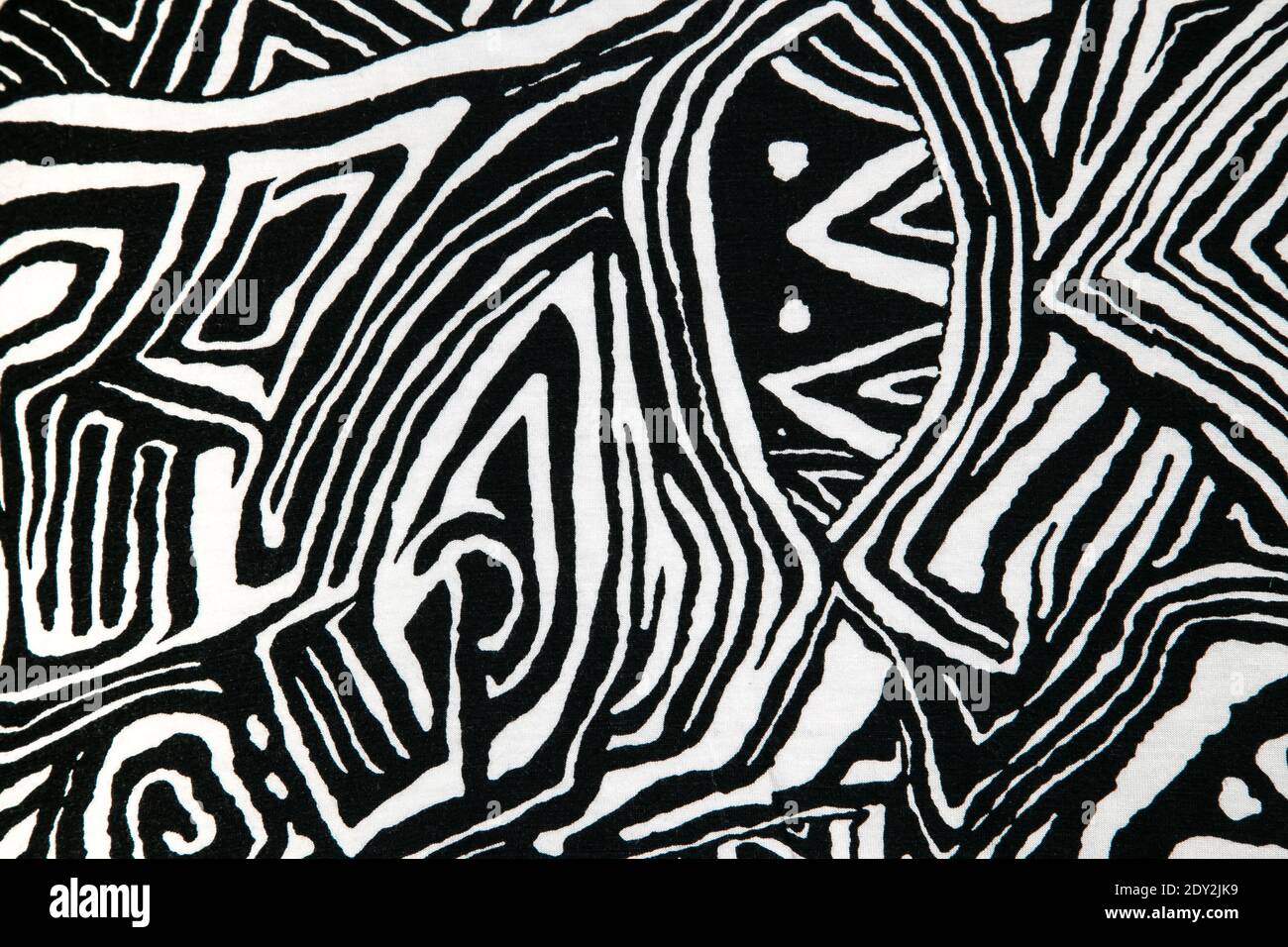 Black and white pattern fabric texture for background Stock Photo - Alamy