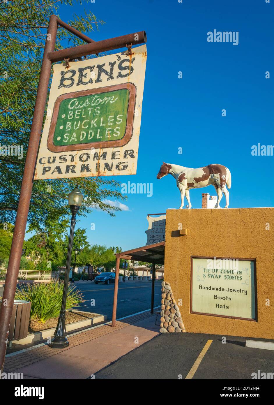 Arizona, Wickenburg, Ben's Saddlery Stock Photo Alamy