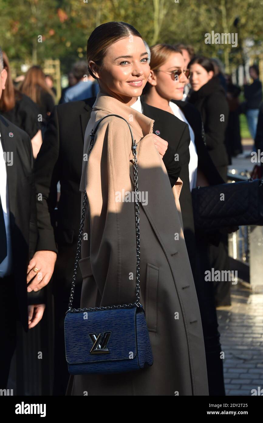 Miranda Kerr arriving for Louis Vuitton Spring-Summer 2015 Ready