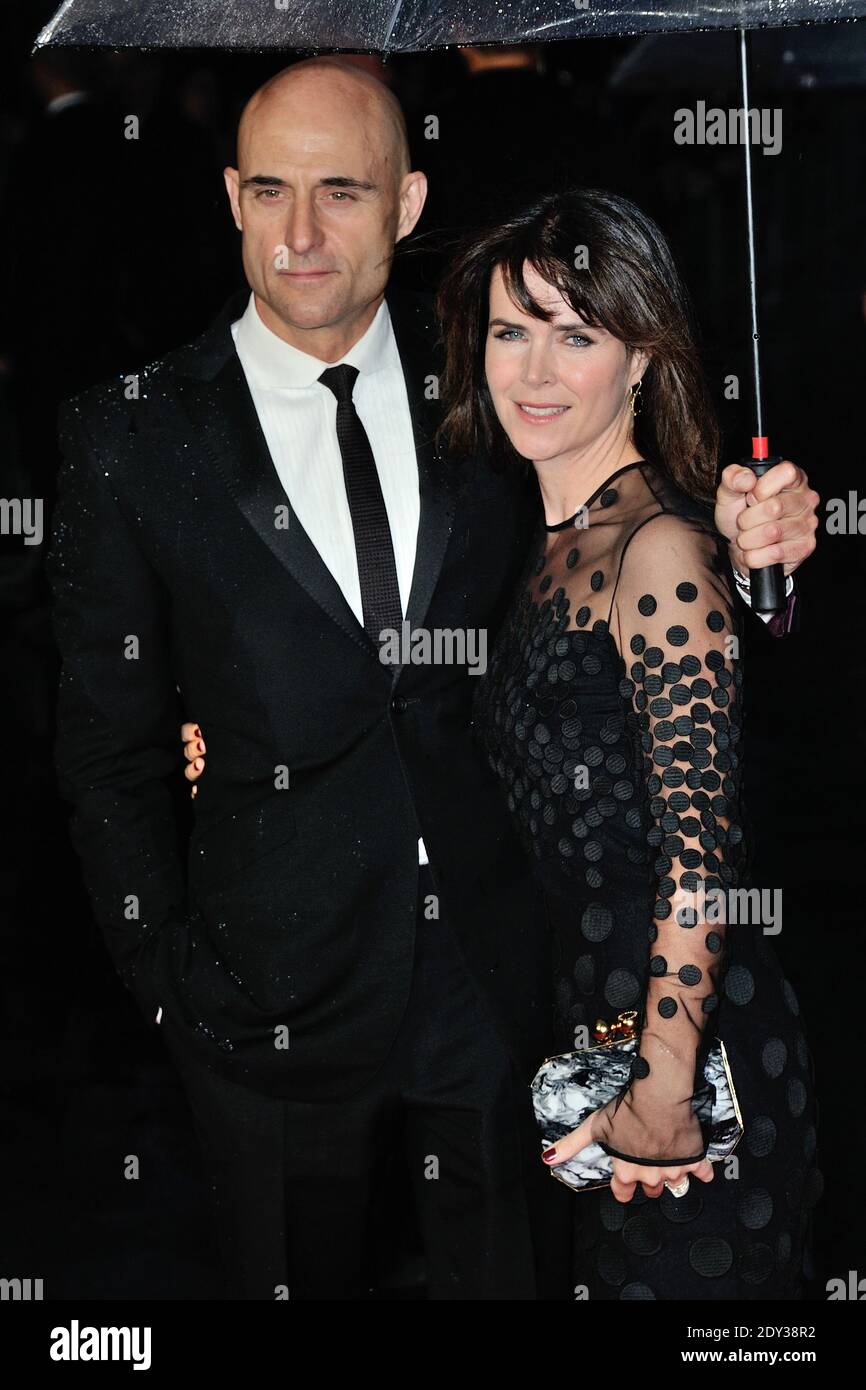 Liza Marshall and Mark Strong attending the BFI London Film Festival Opening and The Imitation Game Premiere at Odeon Leicester Square in London, UK on October 08, 2014. Photo by Aurore Marechal/ABACAPRESS.COM Stock Photo