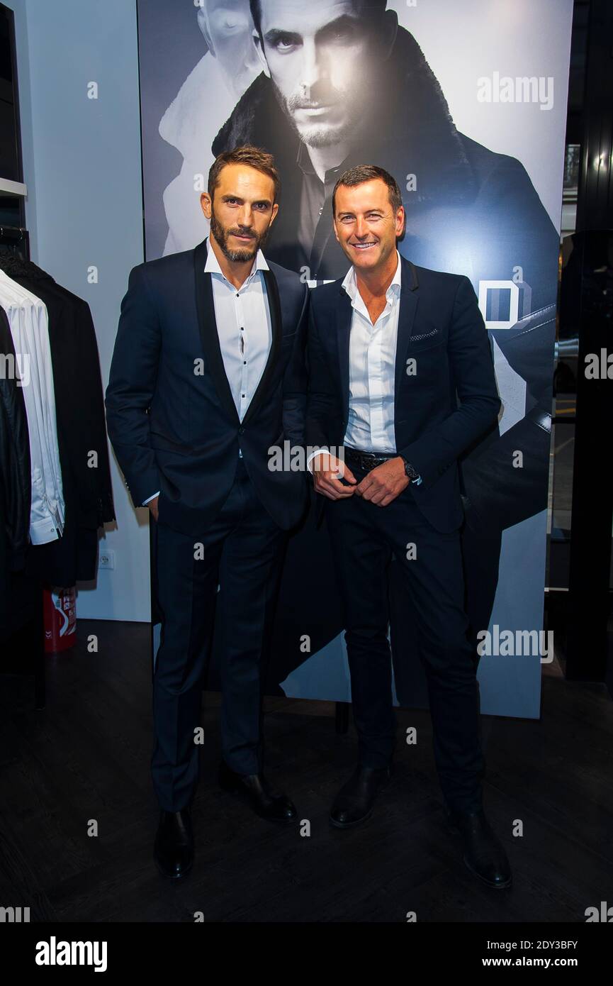 Sebastien Jondeau and CEO of Lagerfeld attending the opening of the new Karl  Lagerfeld's Store held