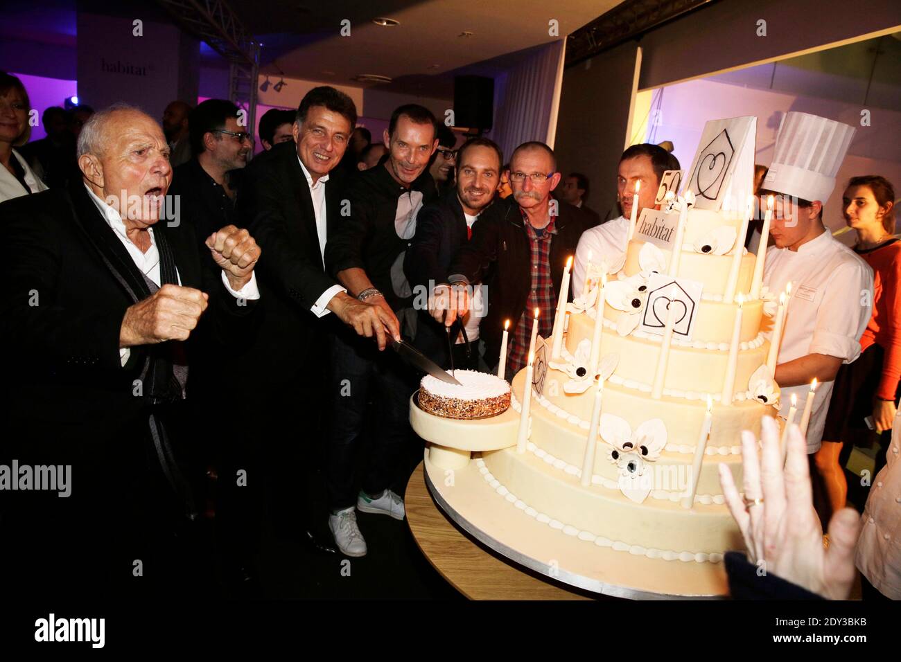 Herve Giaoui And His Team Attending A Party To Celebrate The 50th herve-giaoui-and-his-team-attending-a-party-to-celebrate-the-50th