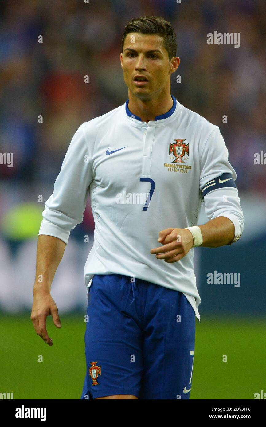 Portugal's Cristiano Ronaldo during the Friendly International Soccer  match, France vs Portugal at Stade de France in Saint-Denis suburb of  Paris, France on October 11th, 2014. France won 2-1. Photo by Henri