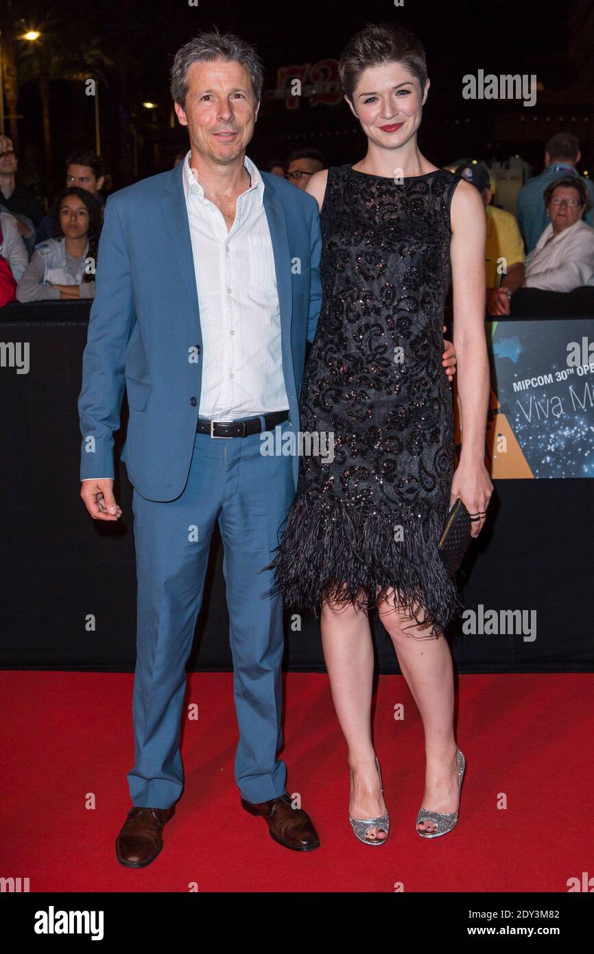 Steve Hoban, Michelle Alexander walking the red carpet at the MIPCOM ...