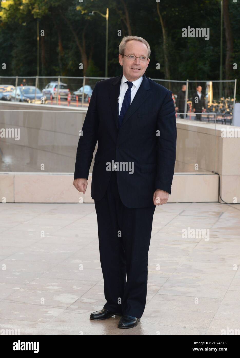 Anna Wintour and Karl Lagerfeld arriving at the Louis Vuitton art museum  inauguration, a week before its official opening to the public, on October  20, 2014 in Paris, France. Photo by ABACAPRESS.COM