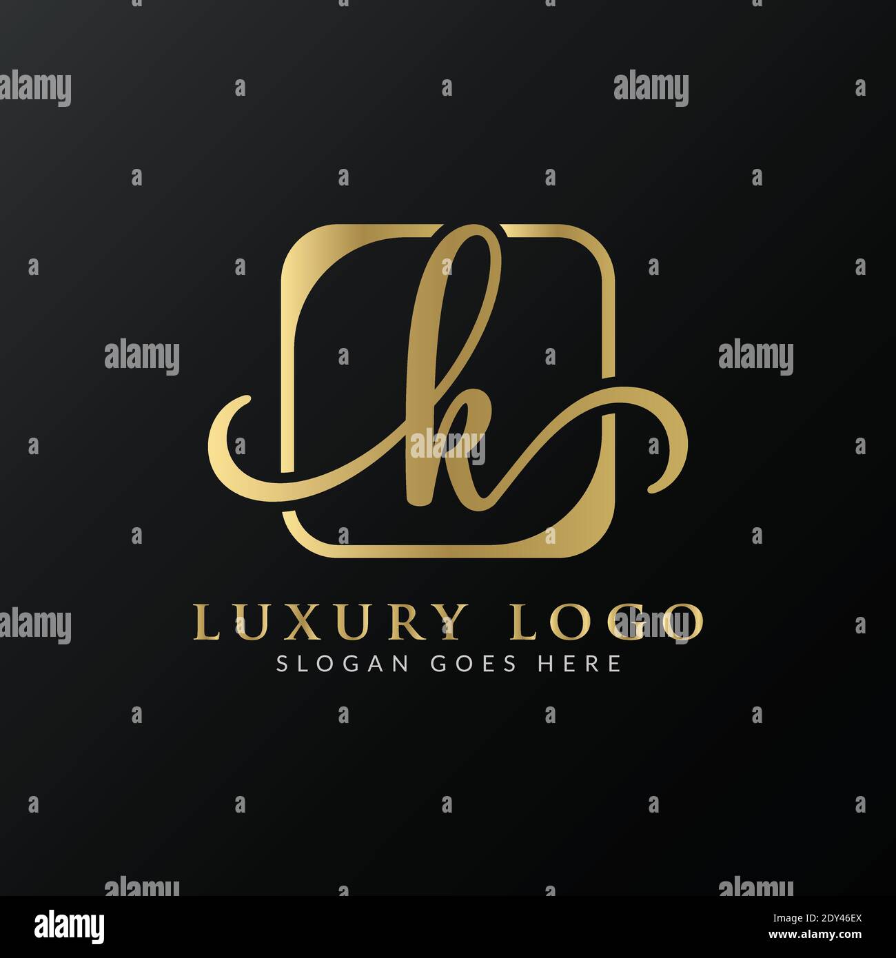 Initial K letter Logo Design vector Template. Abstract Luxury Letter K ...