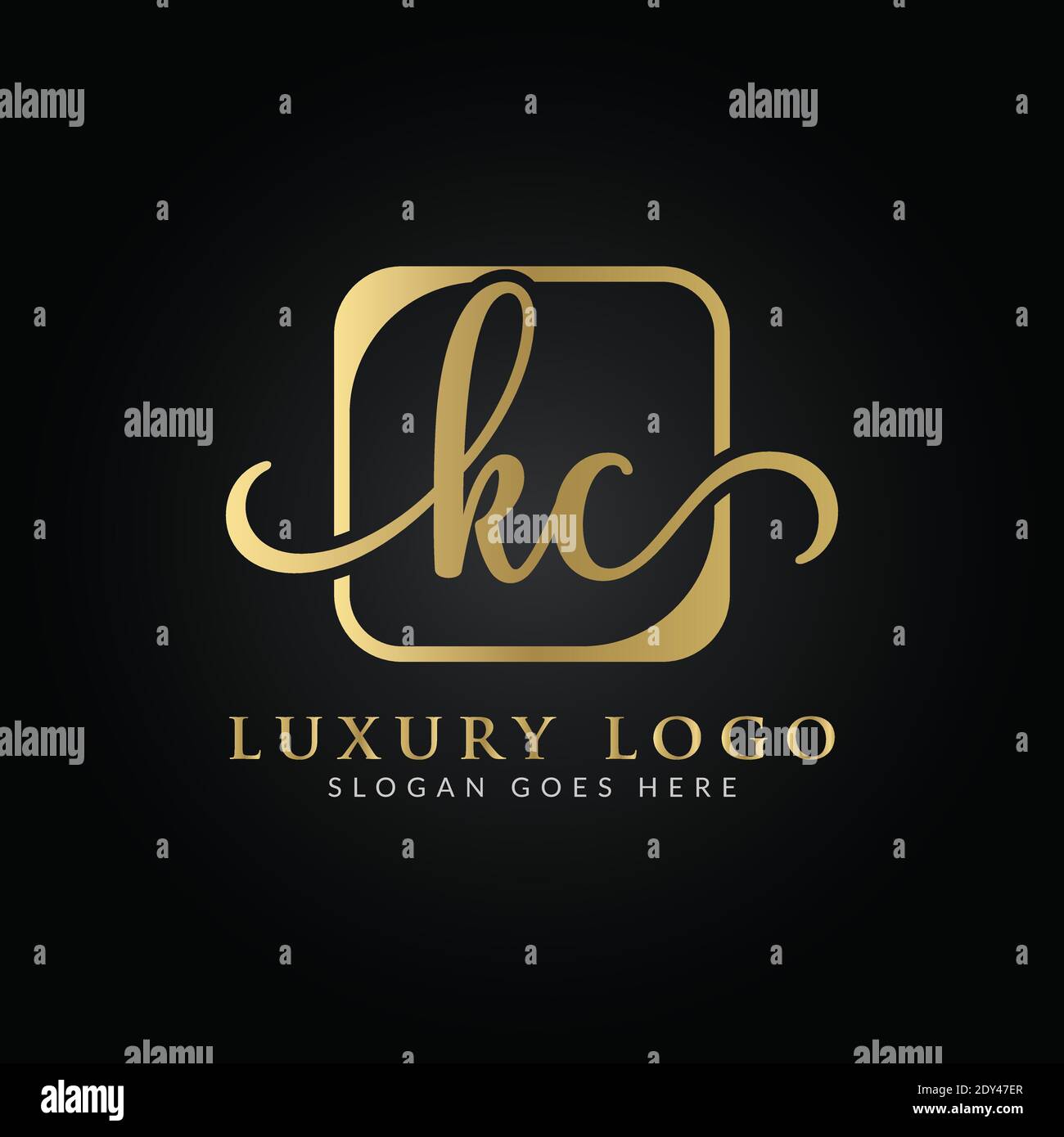 Linked Letter KC Logo Design vector Template. Creative Abstract KC ...