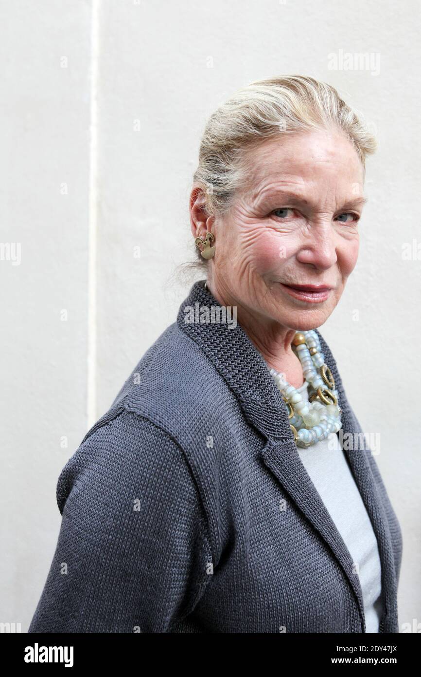 Canadian actress Alexandra Stewart poses for picture in Paris, France, June 2014. Photo by Sandrine Roudeix/ABACAPRESS.COM Stock Photo