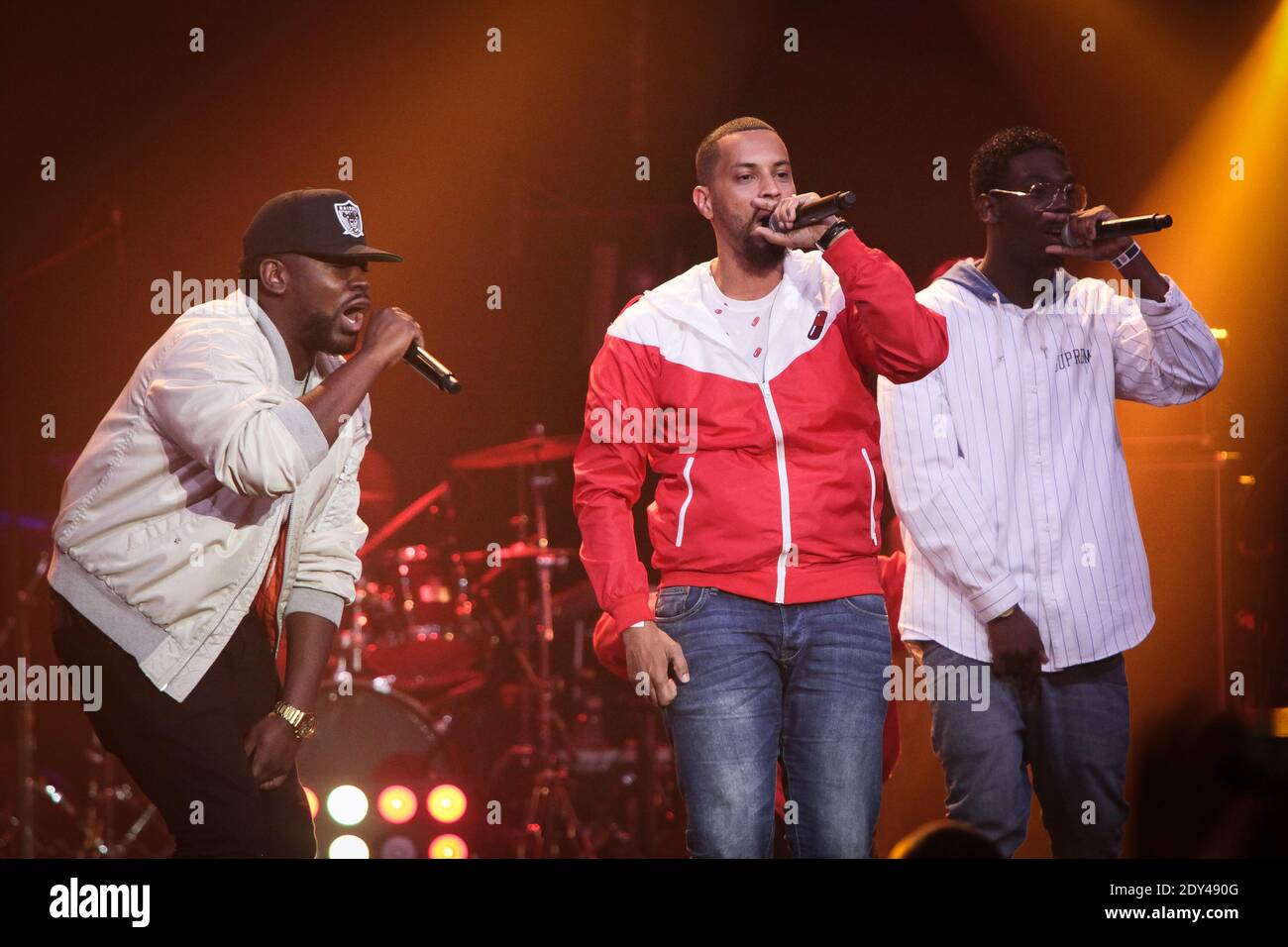 Disiz La Peste performs on stage at the 