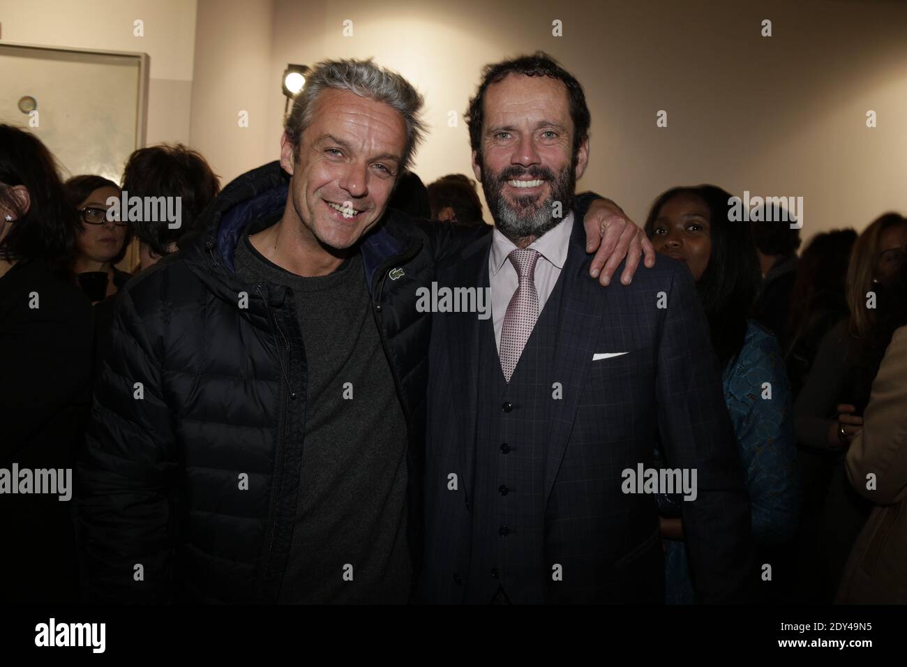 David Brecourt and Christian Vadim attending 'Orange' Party at the 41th International Contemporary Art Fair FIAC opening night, at the Grand Palais, in Paris, France on October 22, 2014. Photo by Jerome Domine/ABACAPRESS.COM Stock Photo