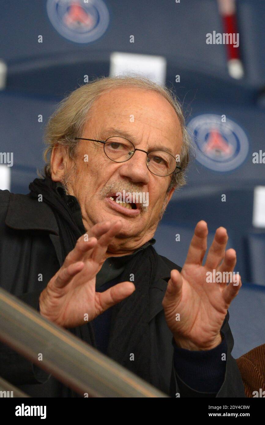 Actor Patrick Chesnais attending the French First League soccer match