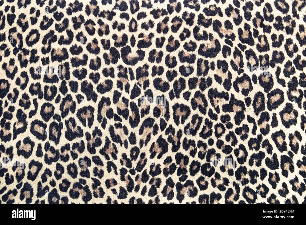 Leopard pattern, fabric texture, seamless background  print. Stock Photo