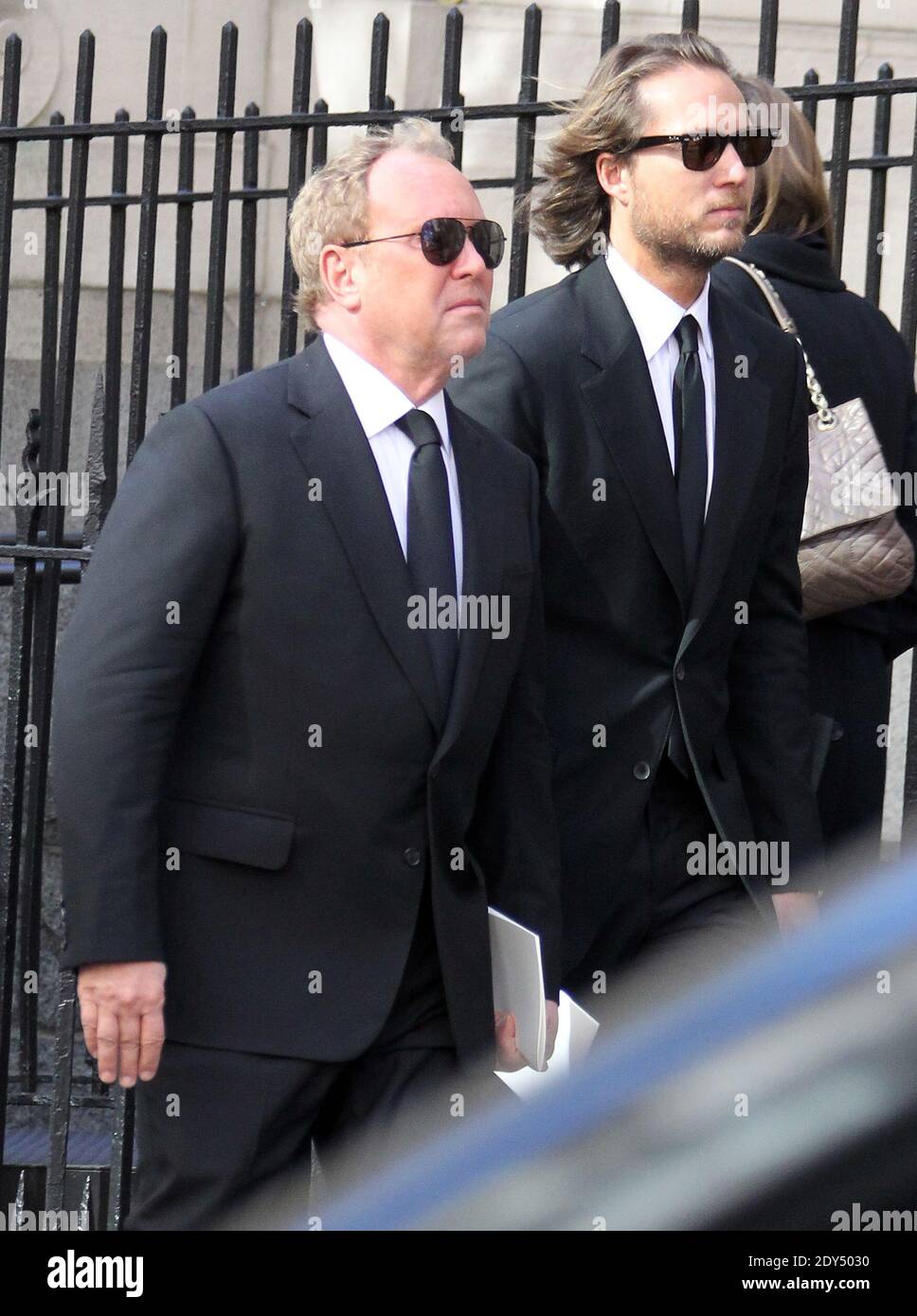 Michael Kors and his husband Lance LePere attend the funeral service of  Oscar De La Rentta at the Church of St. Ignatius Loyola at Park Avenue in  Manhattan, New York City, NY