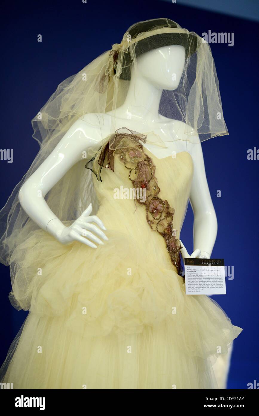 MADONNA WEDDING GOWN WORN TO MARRIAGE CEREMONY WITH SEAN PENN