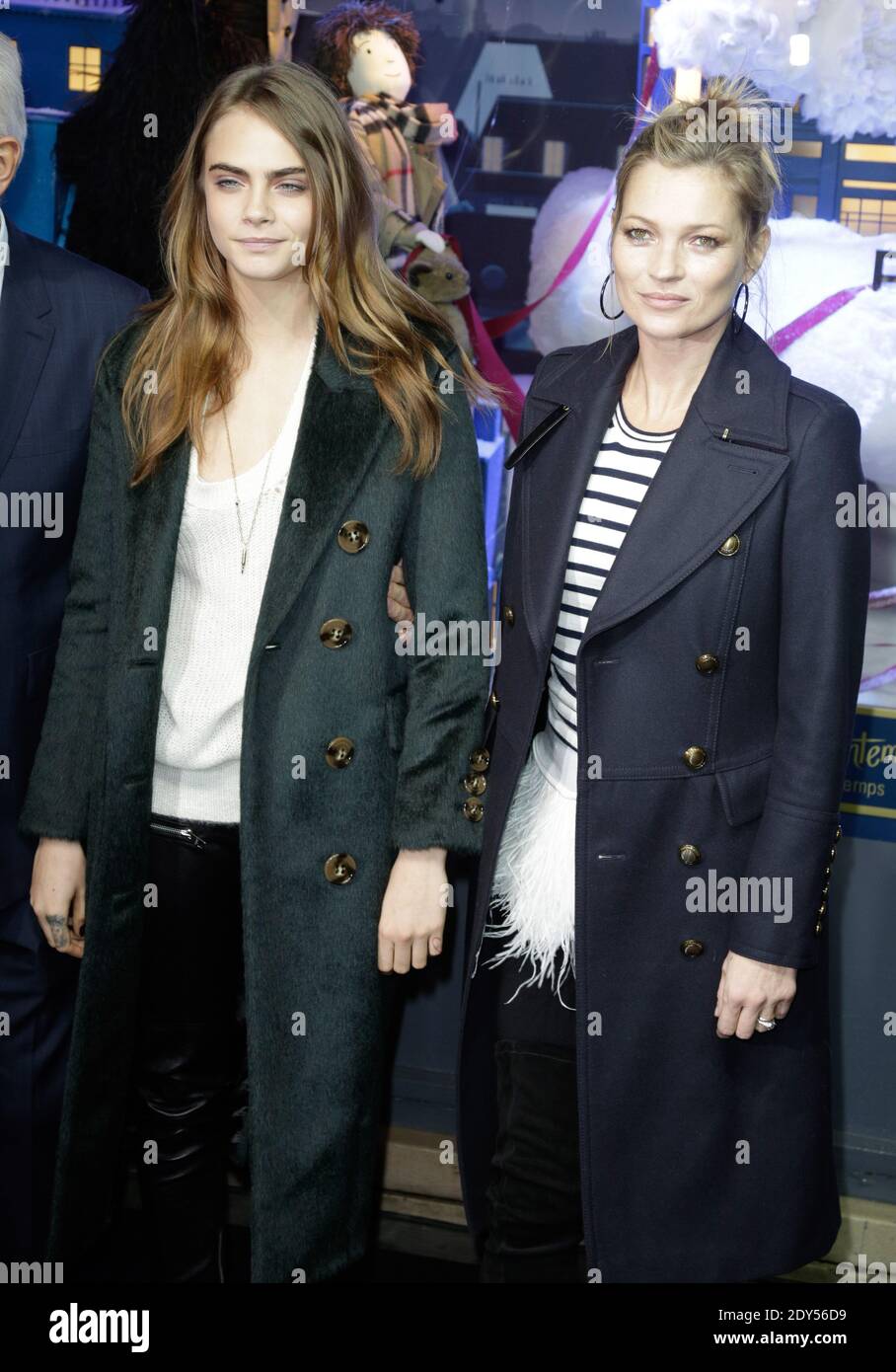 Burberry's new faces Cara Delevingne and Kate Moss attend the launch of