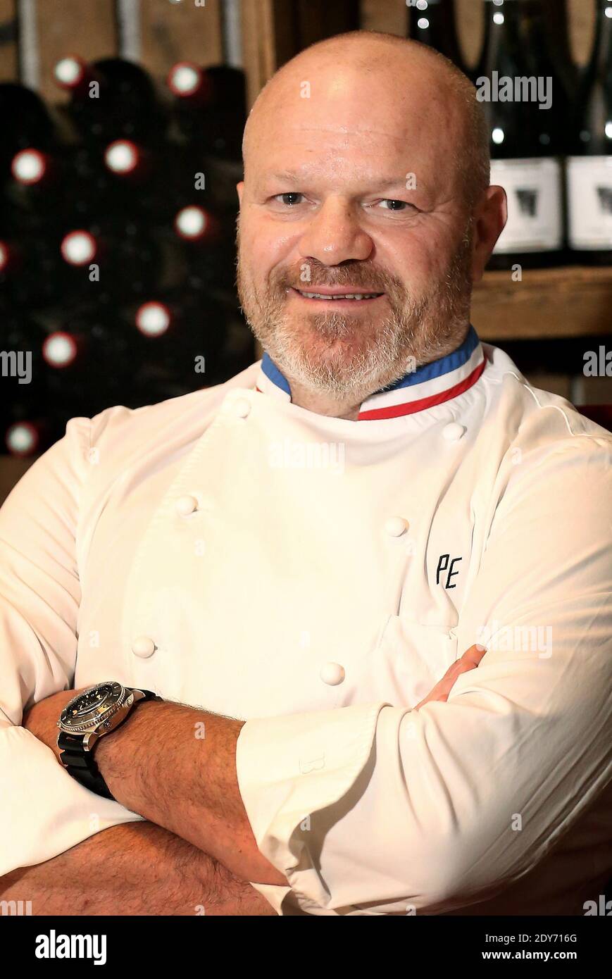 NO WEB/NO APPS - Exclusive. Famous Bordeaux chef and TV host Philippe  Etchebest during the preparation of a gala dinner as part of the 1st  'Bordeaux S.O Good' three-day culinary event, in