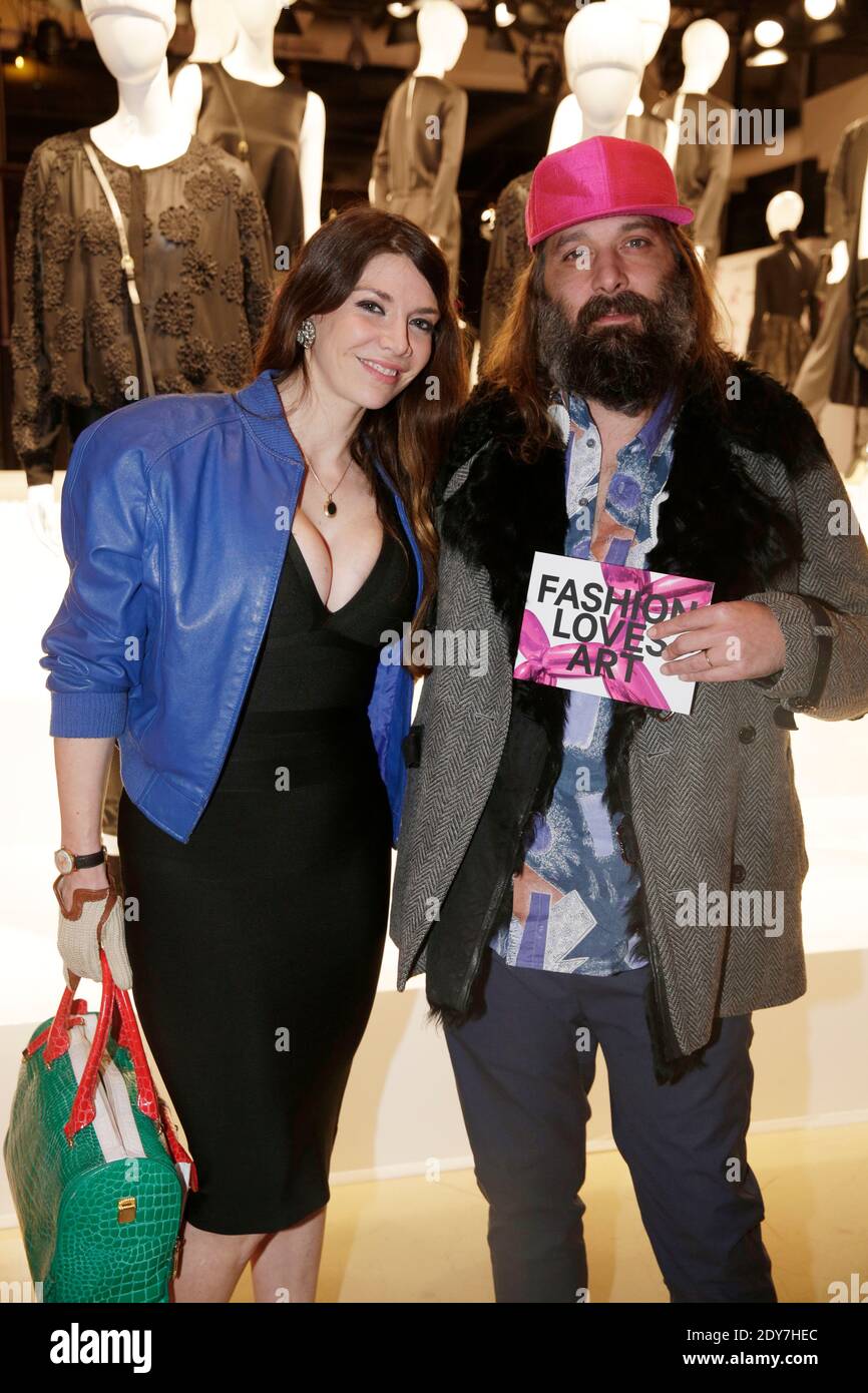 Sebastien Tellier and his wife Amandine de la Richardierre attending the  Jeff Koons for H&M party at the Centre Pompidou, in Paris, France on  December 10, 2014. Photo by Jerome Domine ABACAPRESS.COM