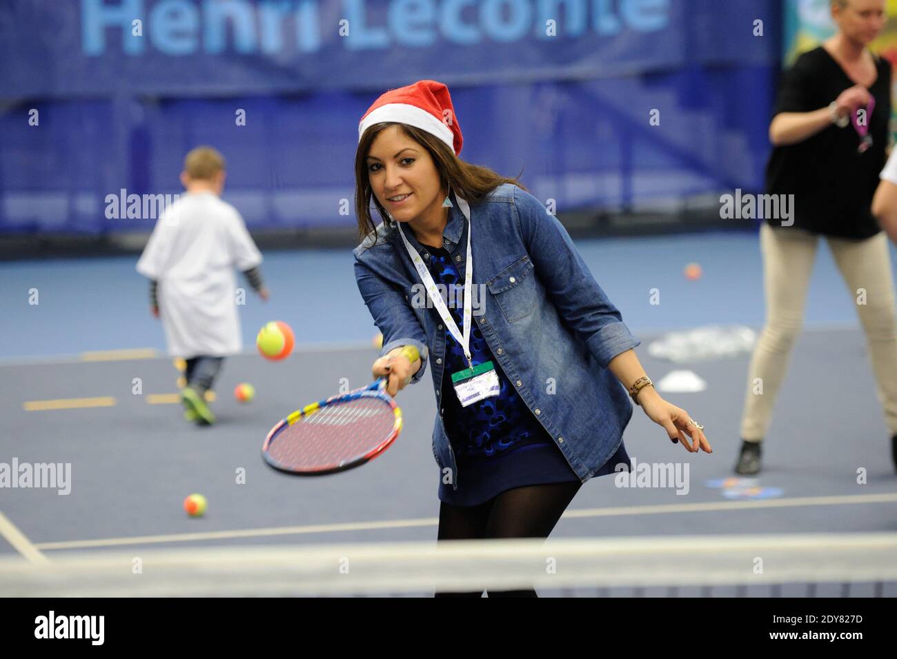 Leslie Benaroch attending Sourire Gagnant event by Enfant Star and Match  association at Levallois Sporting Tennis Club near Paris, France on  December 18, 2014. Photo by Alban Wyters/ABACAPRESS.COM Stock Photo - Alamy