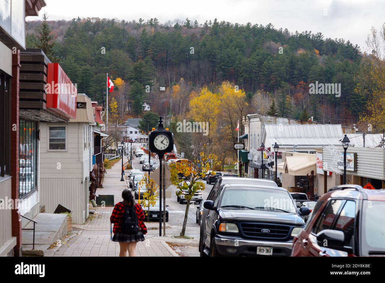 Downtown Main Street in the Town of Mattawa, Nipissing District