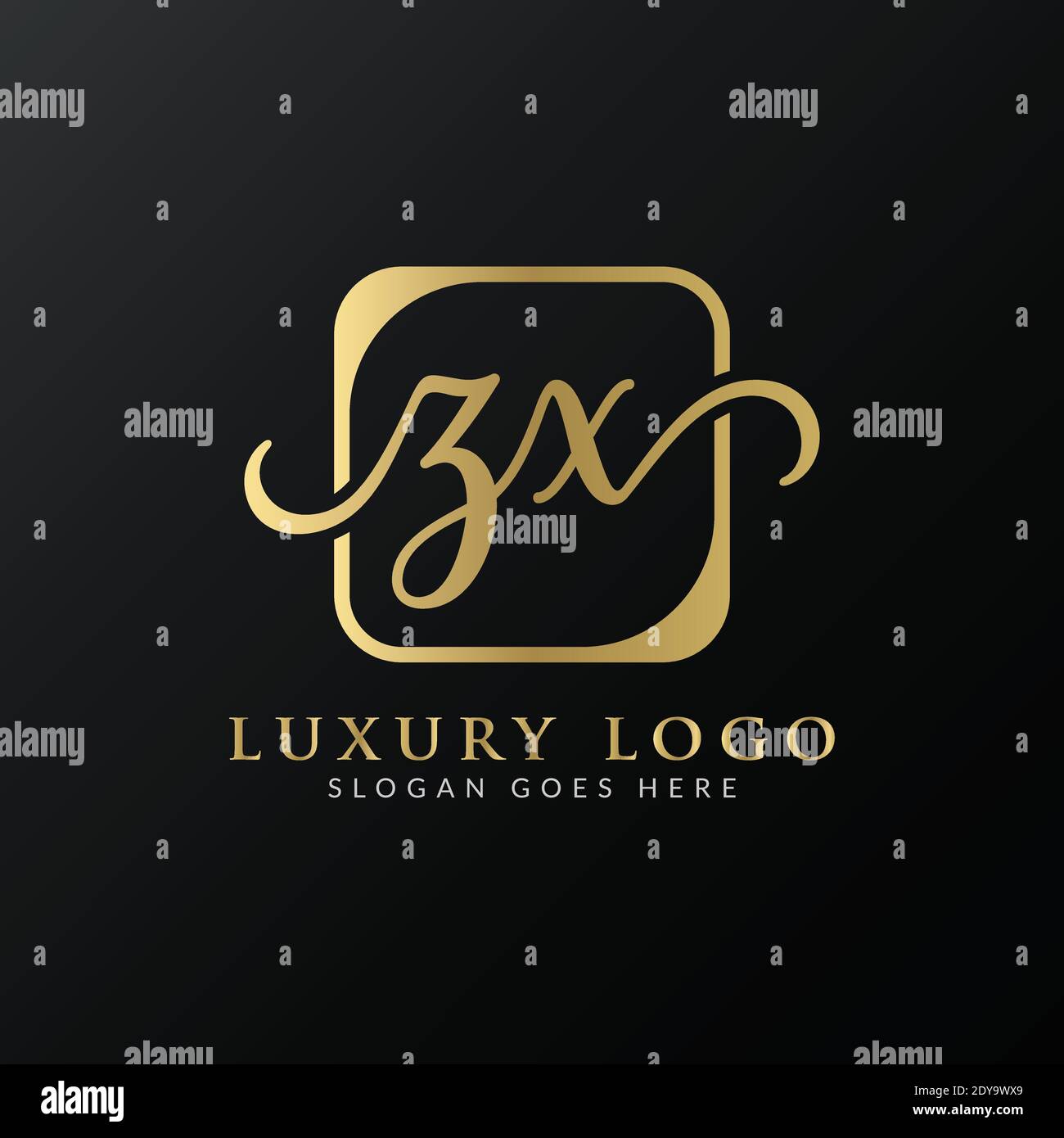 Zx logo design hi-res stock photography and images - Alamy