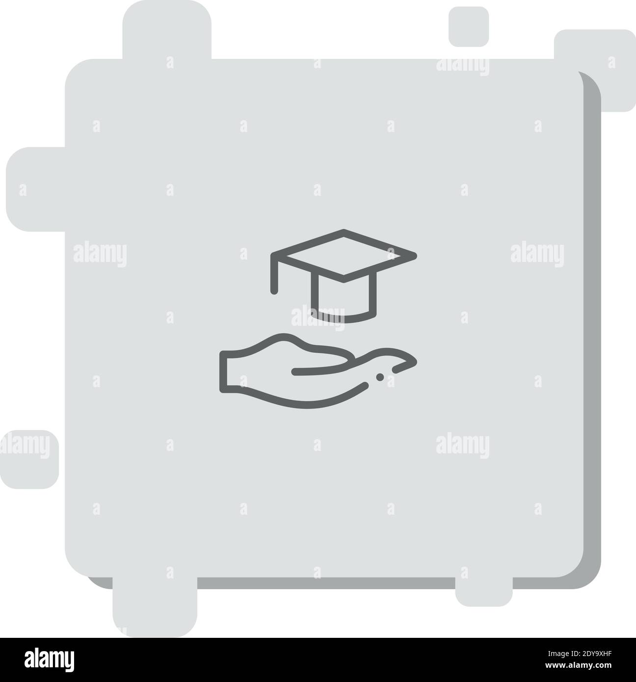 scholarship vector icon modern simple vector illustration Stock Vector