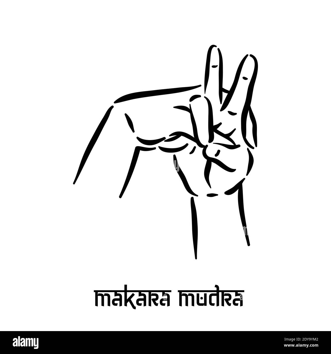 Makara mudra Stock Vector Images Alamy