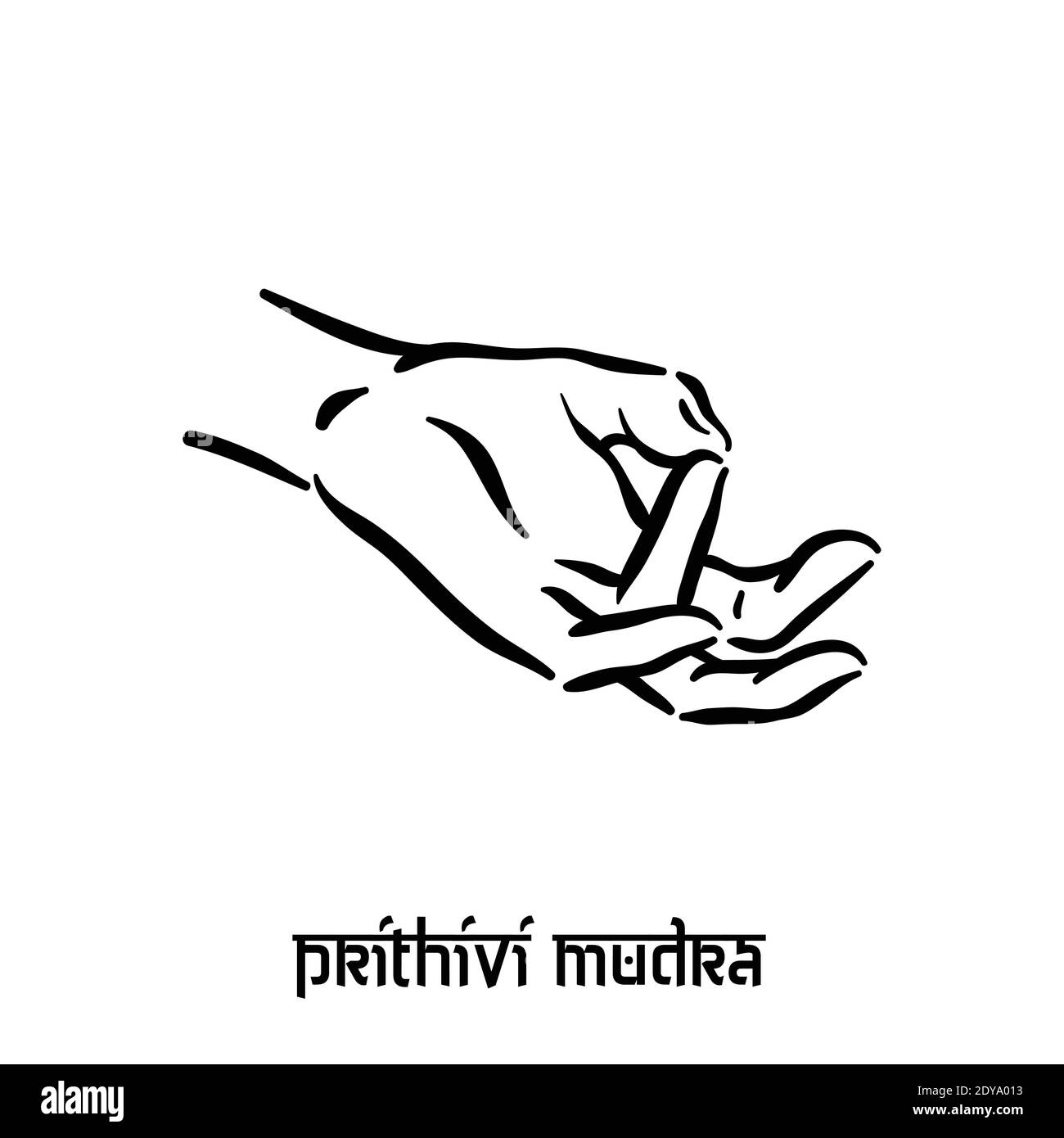 Prithivi mudra Stock Vector Images Alamy