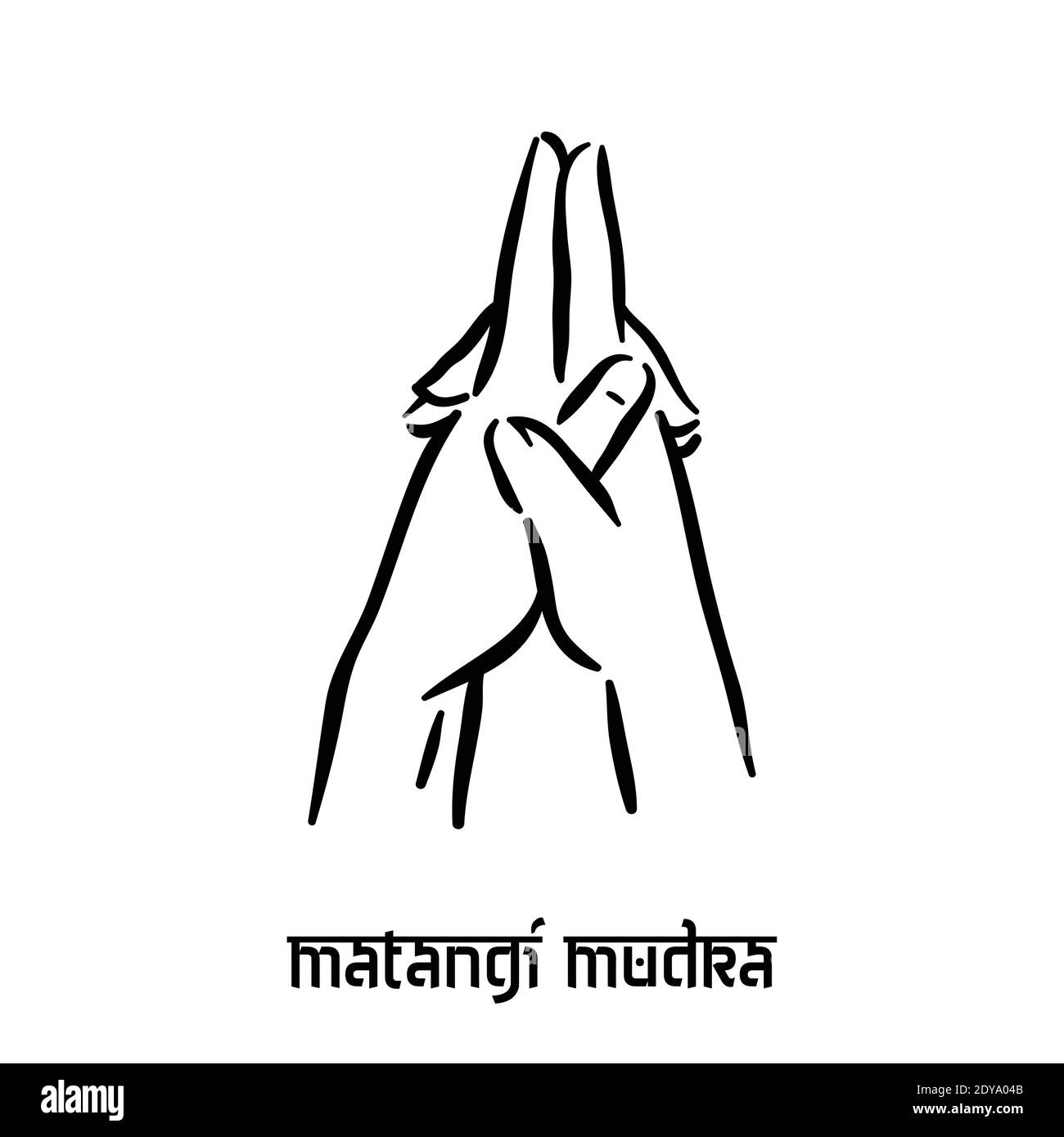 Matangi mudra hi-res stock photography and images - Alamy