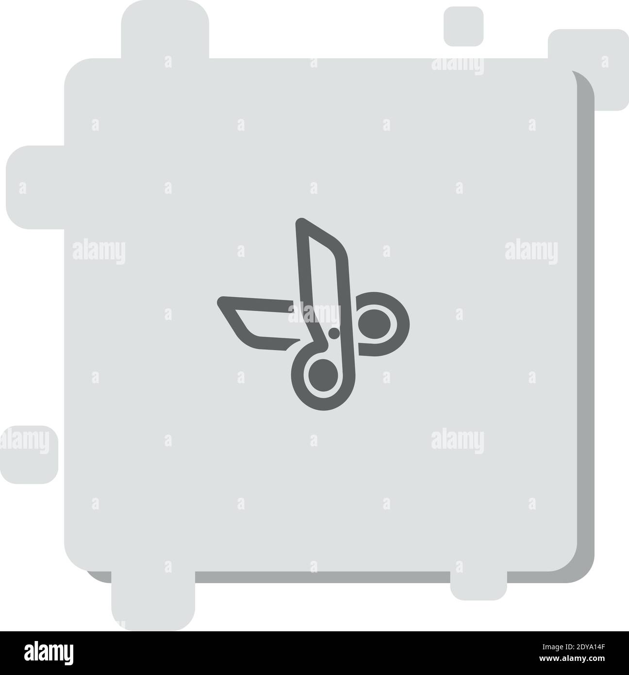 cut vector icon modern simple vector illustration Stock Vector Image ...