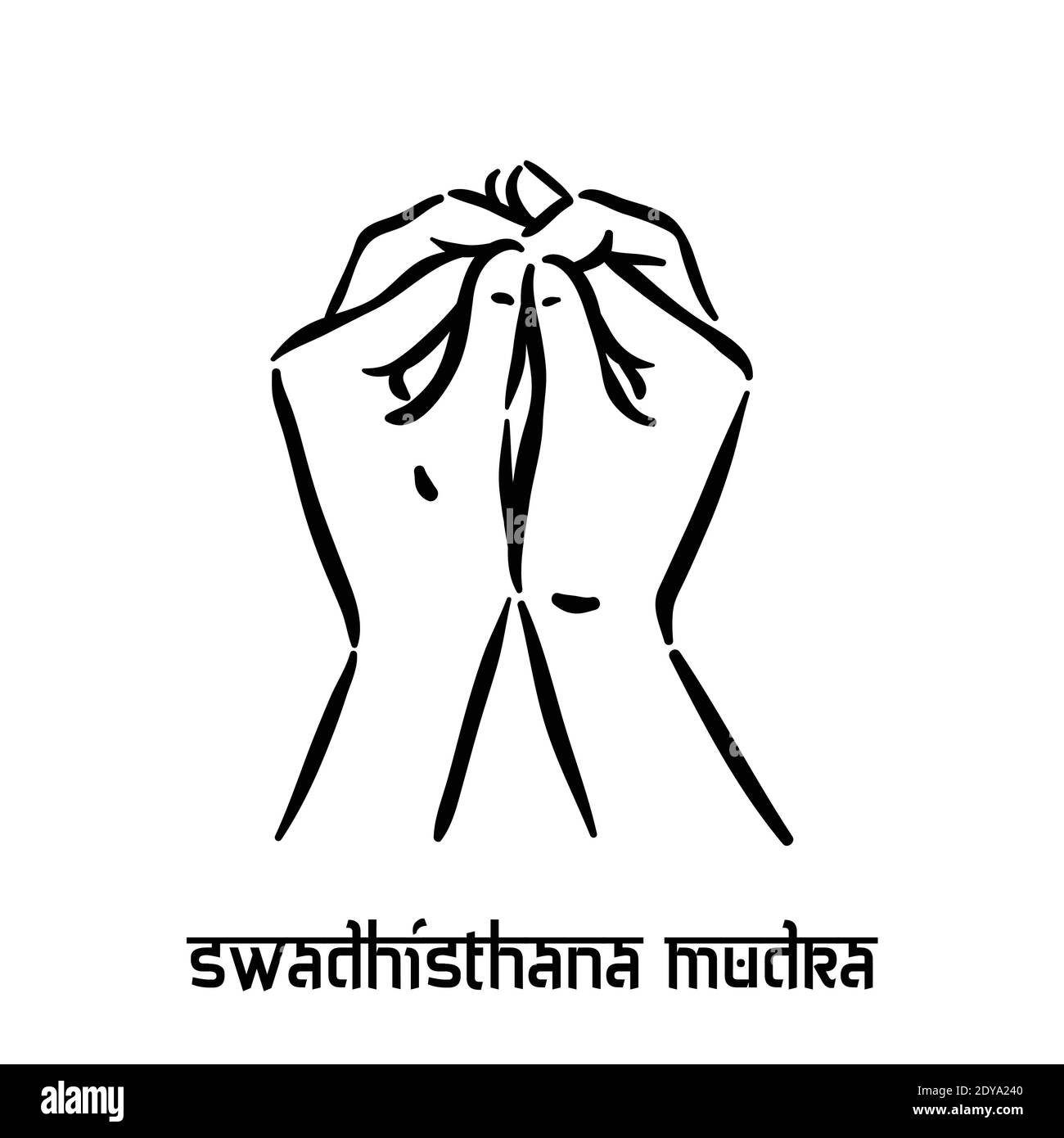Swadhisthana mudra. Hand spirituality hindu yoga of fingers gesture ...