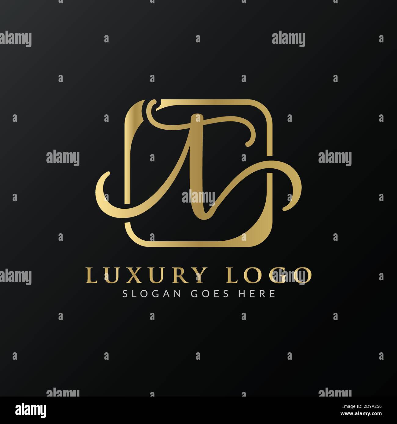 Initial T letter Logo Design vector Template. Abstract Luxury Letter T ...