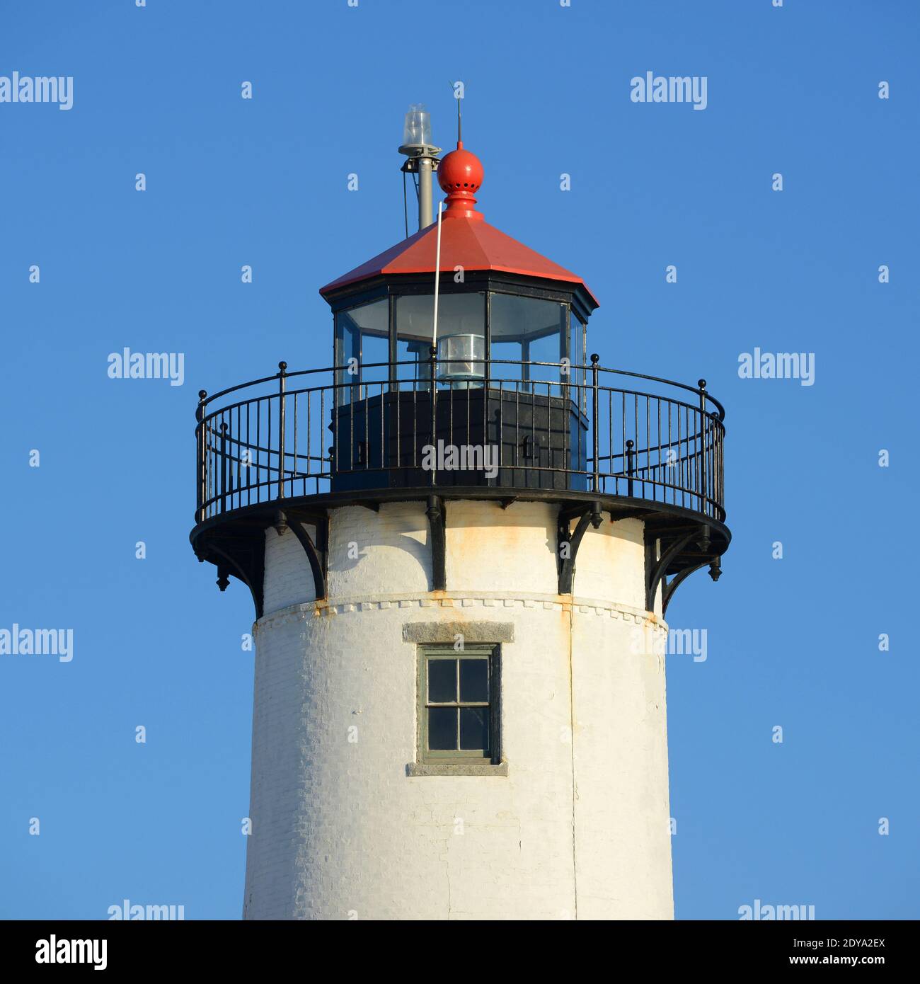Eastern Point Lighthouse in winter, Cape Ann, northeastern ...