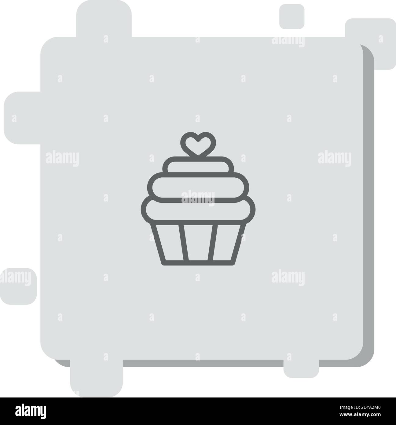 cupcake vector icon modern simple vector illustration Stock Vector ...