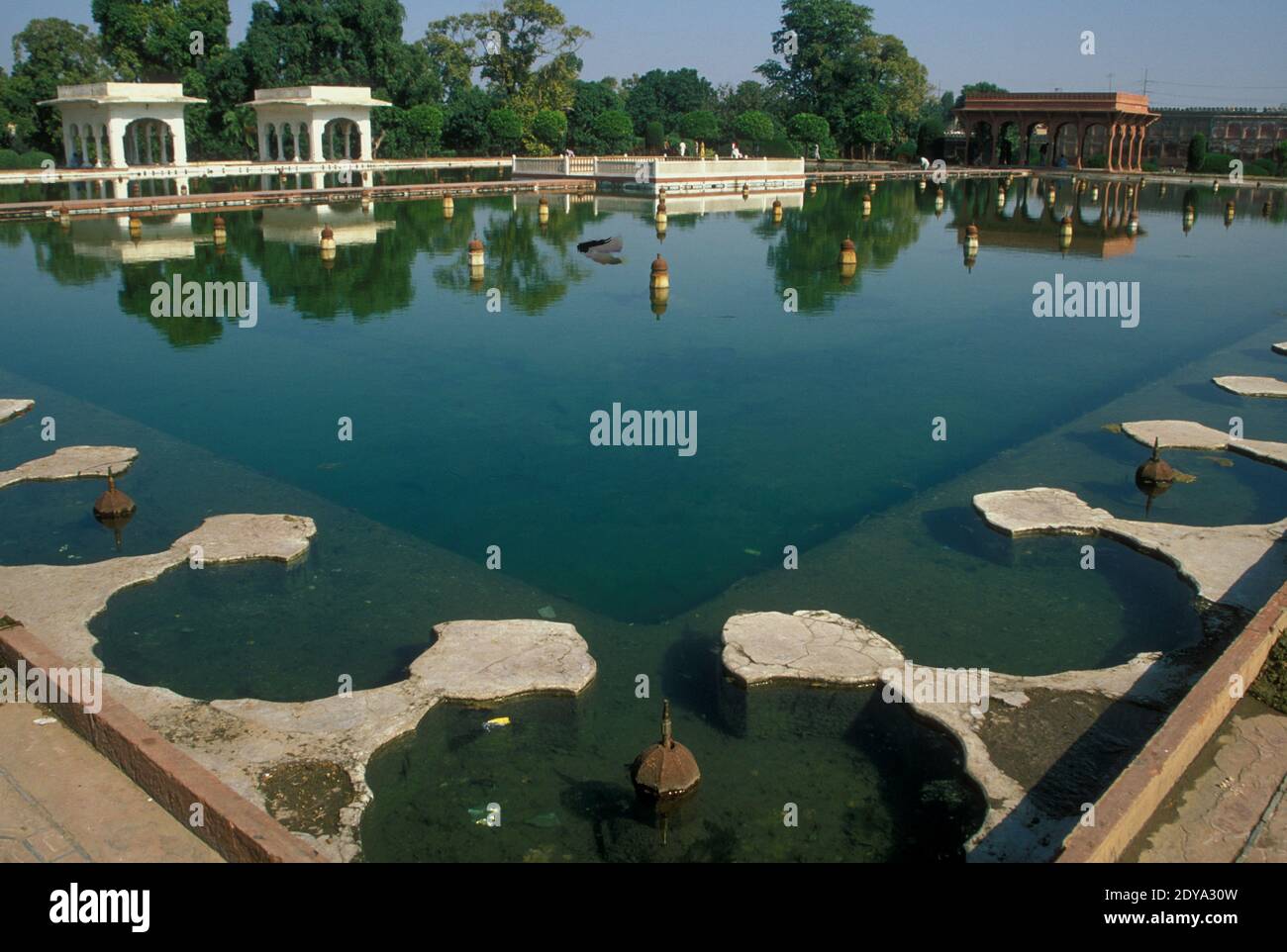 Shalimar Gardens built by Shah Jehan, 1642, Lahore Pakistan Stock Photo