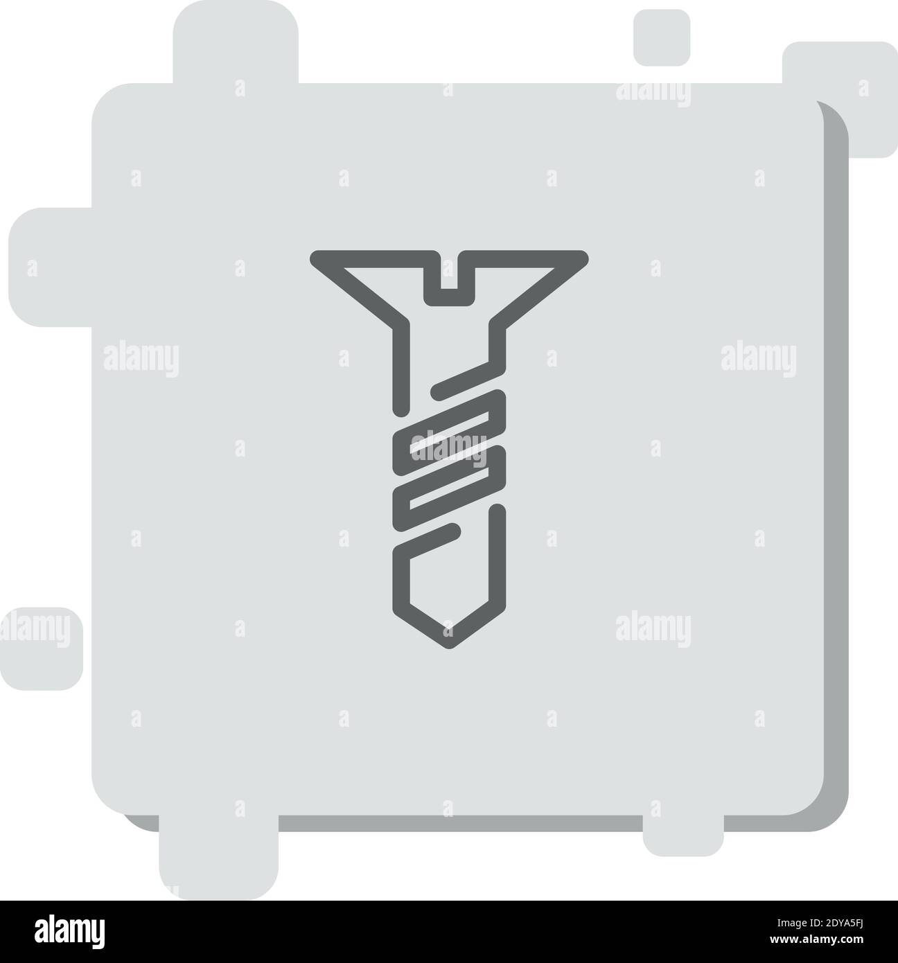 screw vector icon modern simple vector illustration Stock Vector