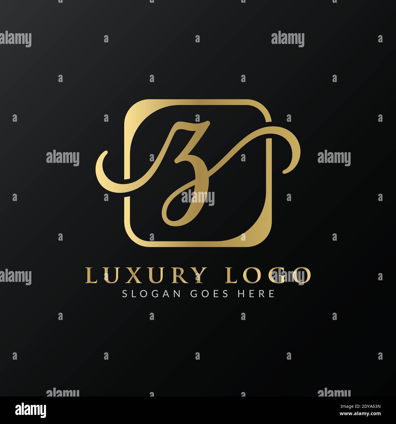 Initial Z letter Logo Design vector Template. Abstract Luxury Letter Z ...