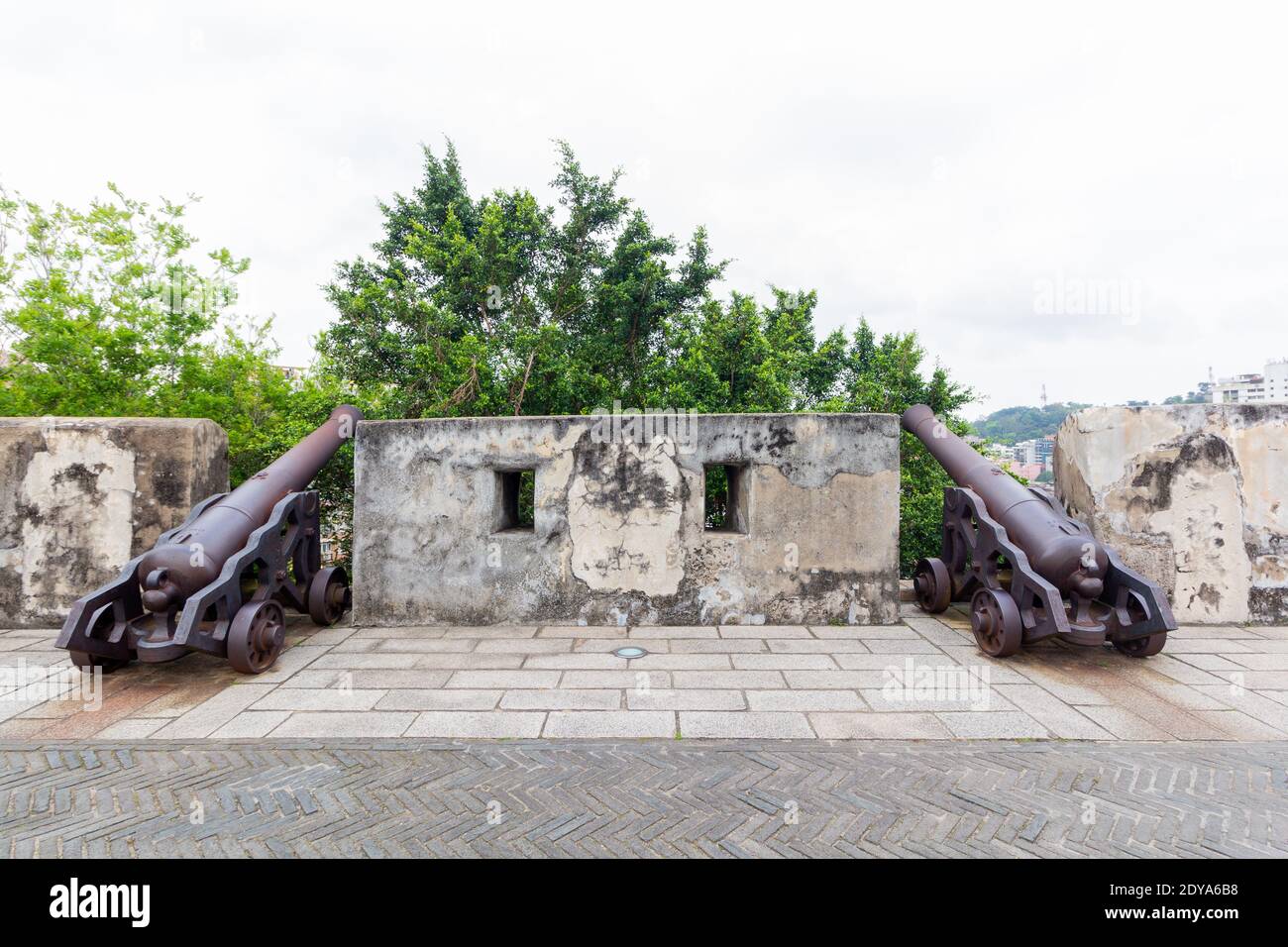 The historic Monte Fort in Macau, China Stock Photo