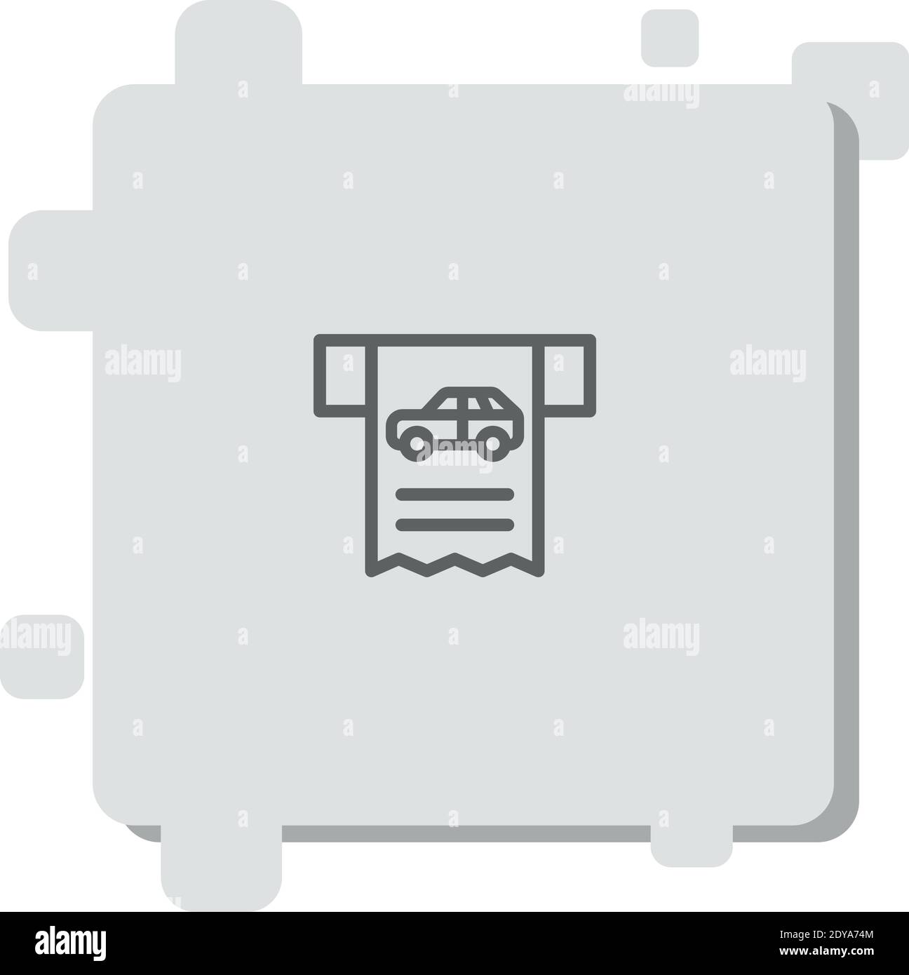 parking ticket vector icon modern simple vector illustration Stock ...