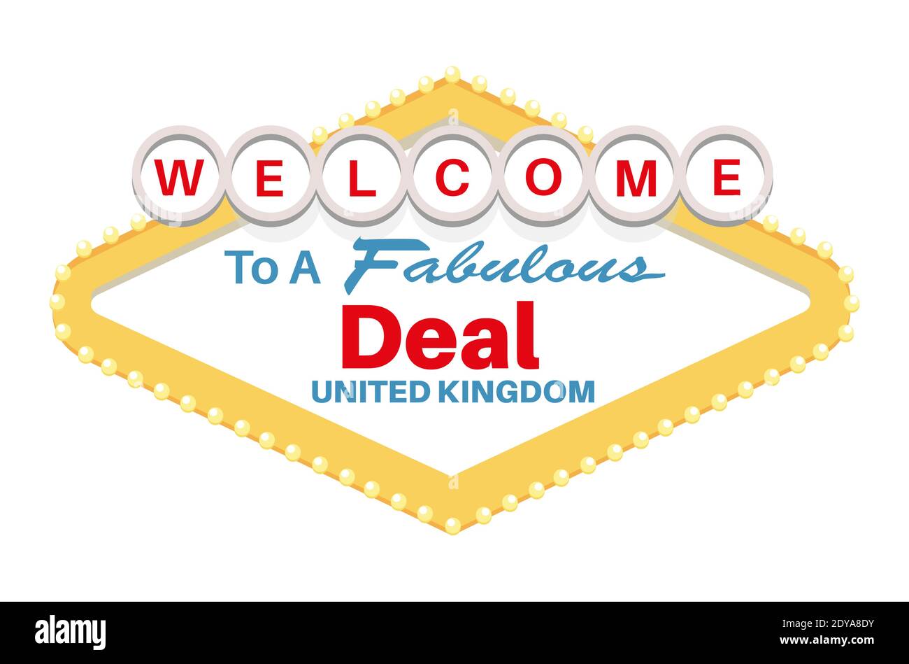 Brexit Deal Done Vector Illustration Stock Vector