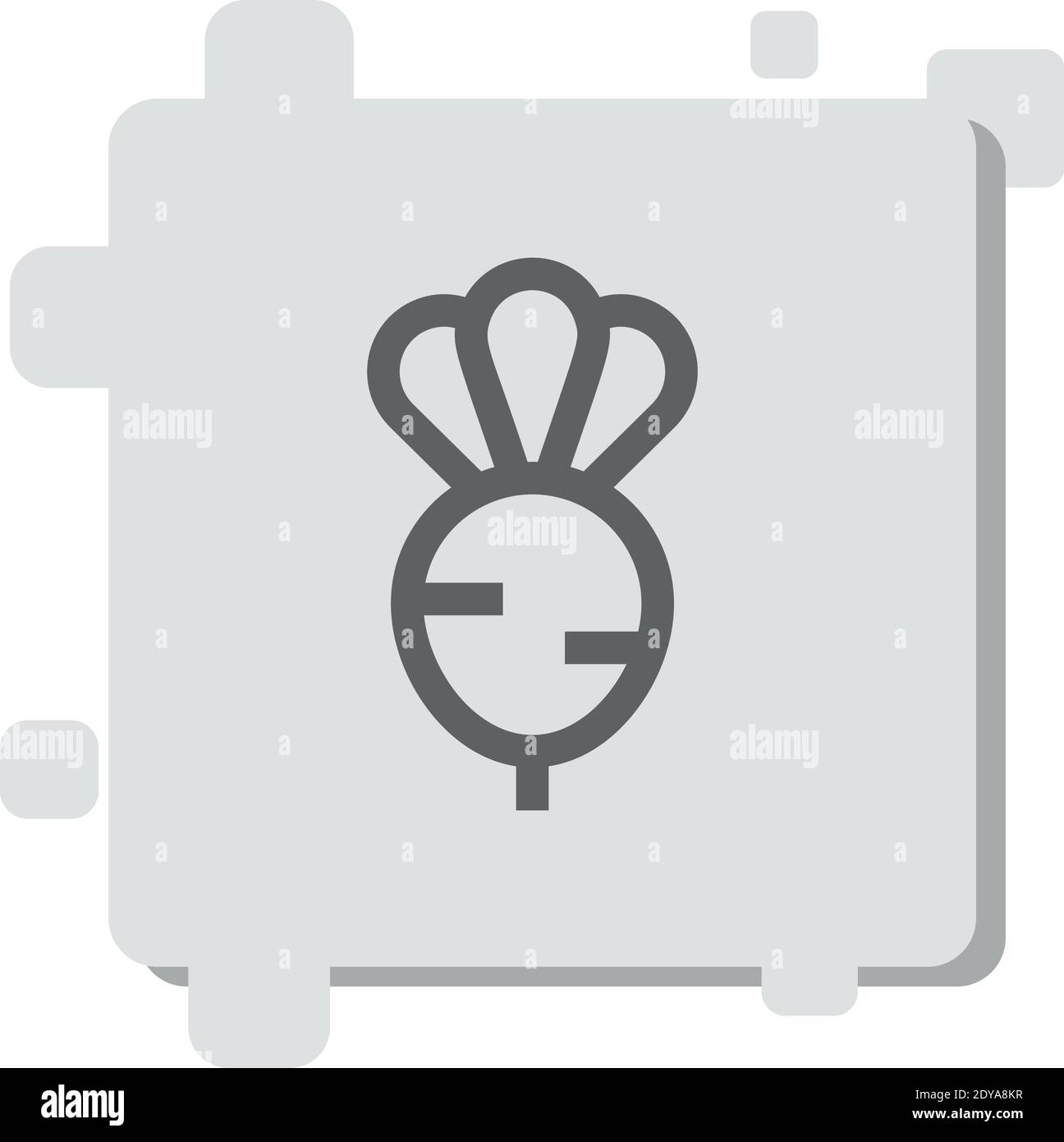 radish vector icon modern simple vector illustration Stock Vector Image ...