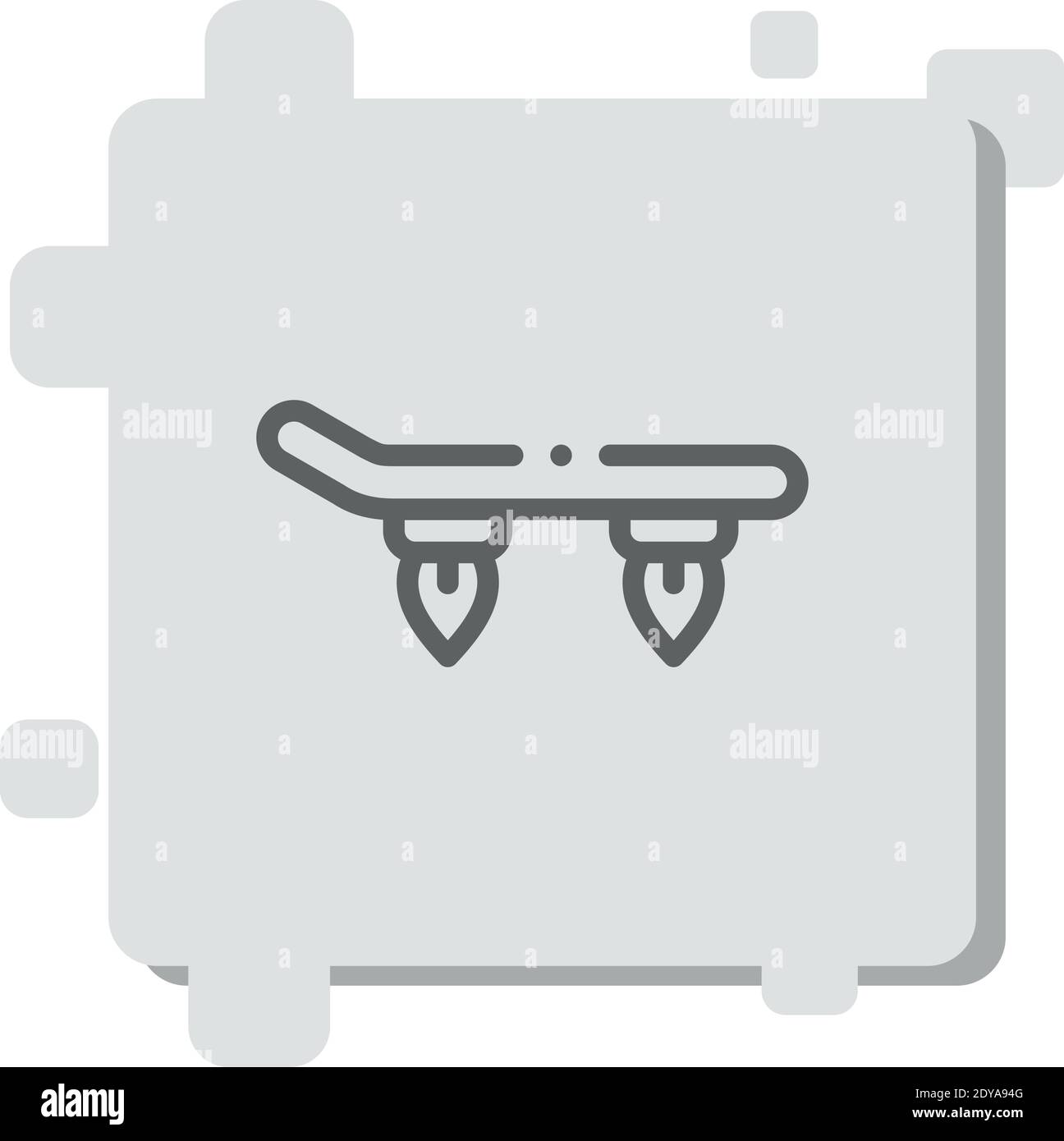 hoverboard vector icon modern simple vector illustration Stock Vector