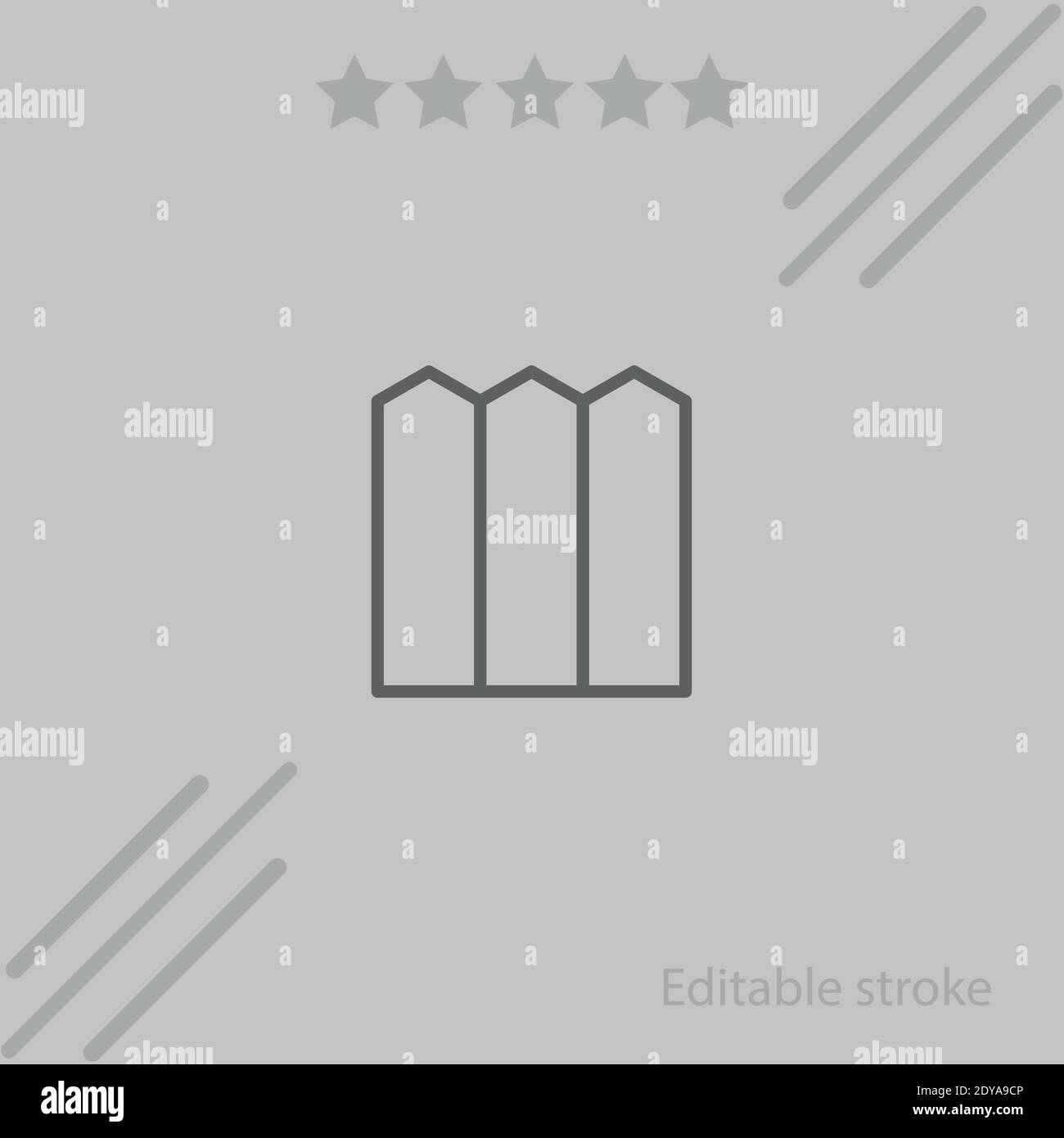 fence vector icon modern simple vector illustration Stock Vector Image ...
