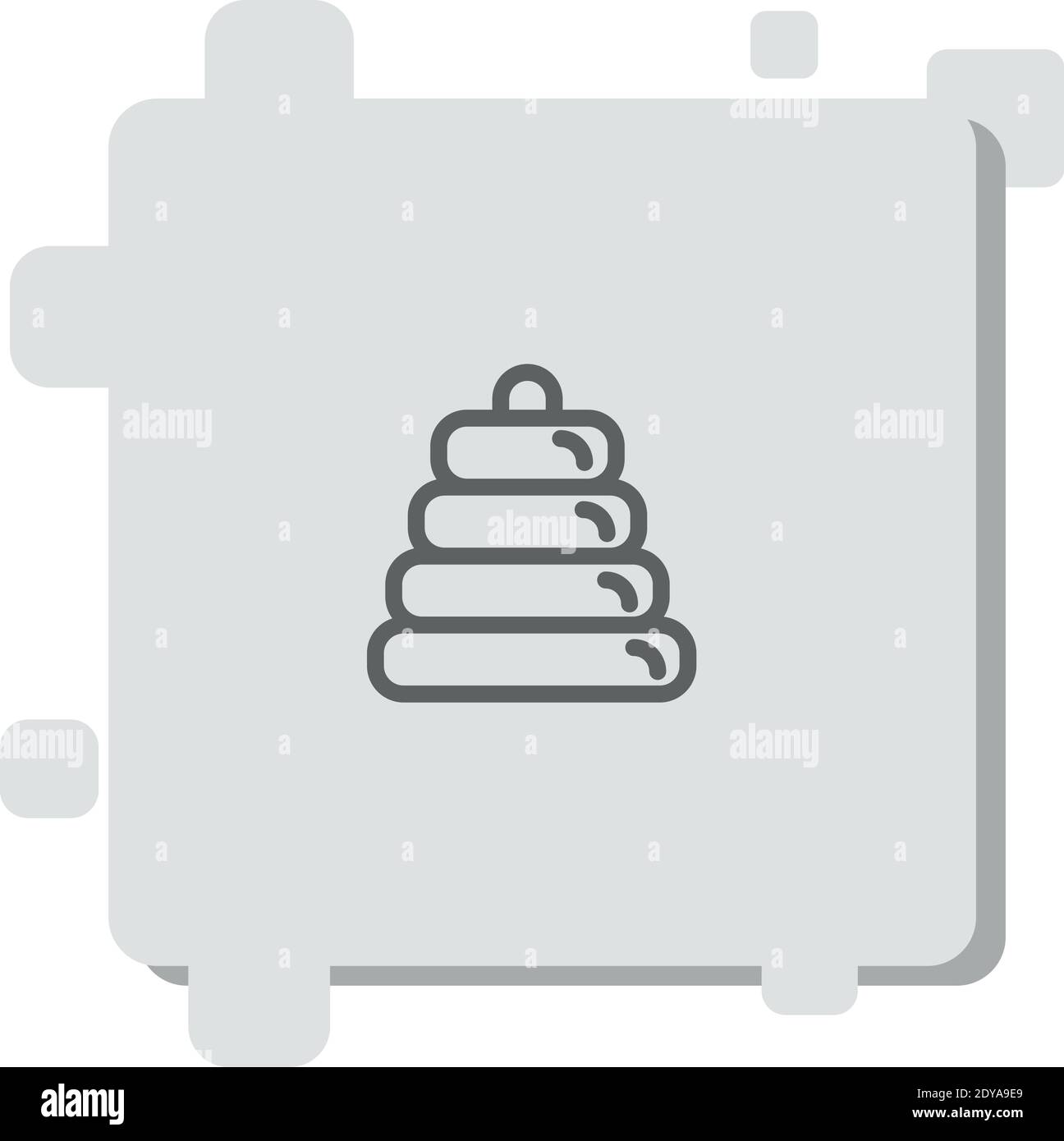 baby ring tower vector icon modern simple vector illustration Stock Vector
