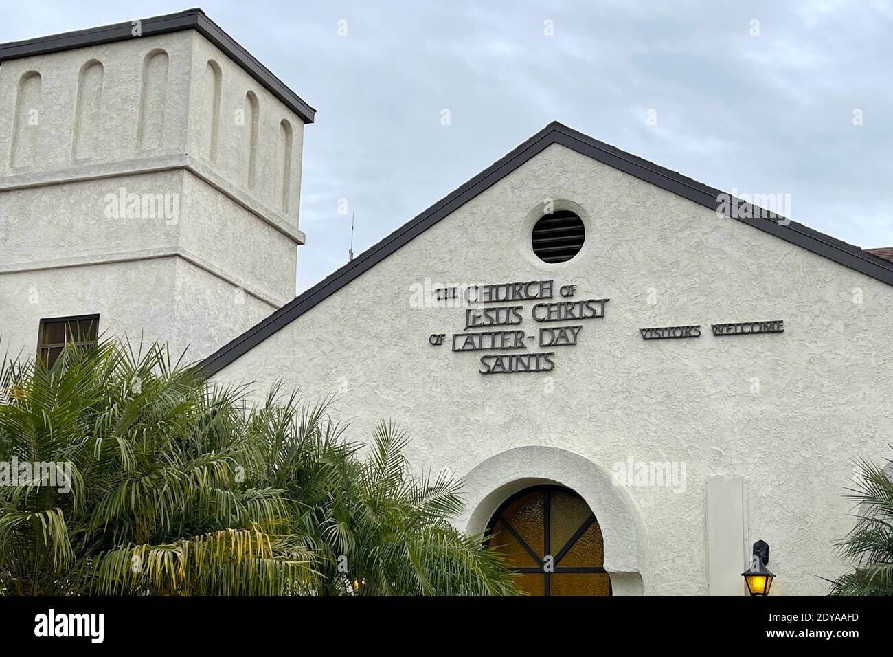 The Church of Jesus Christ of Latter-day Saints is seen, Thursday, Dec. 24, 2020, in Los Angeles. (Kirby Lee via AP) Stock Photo