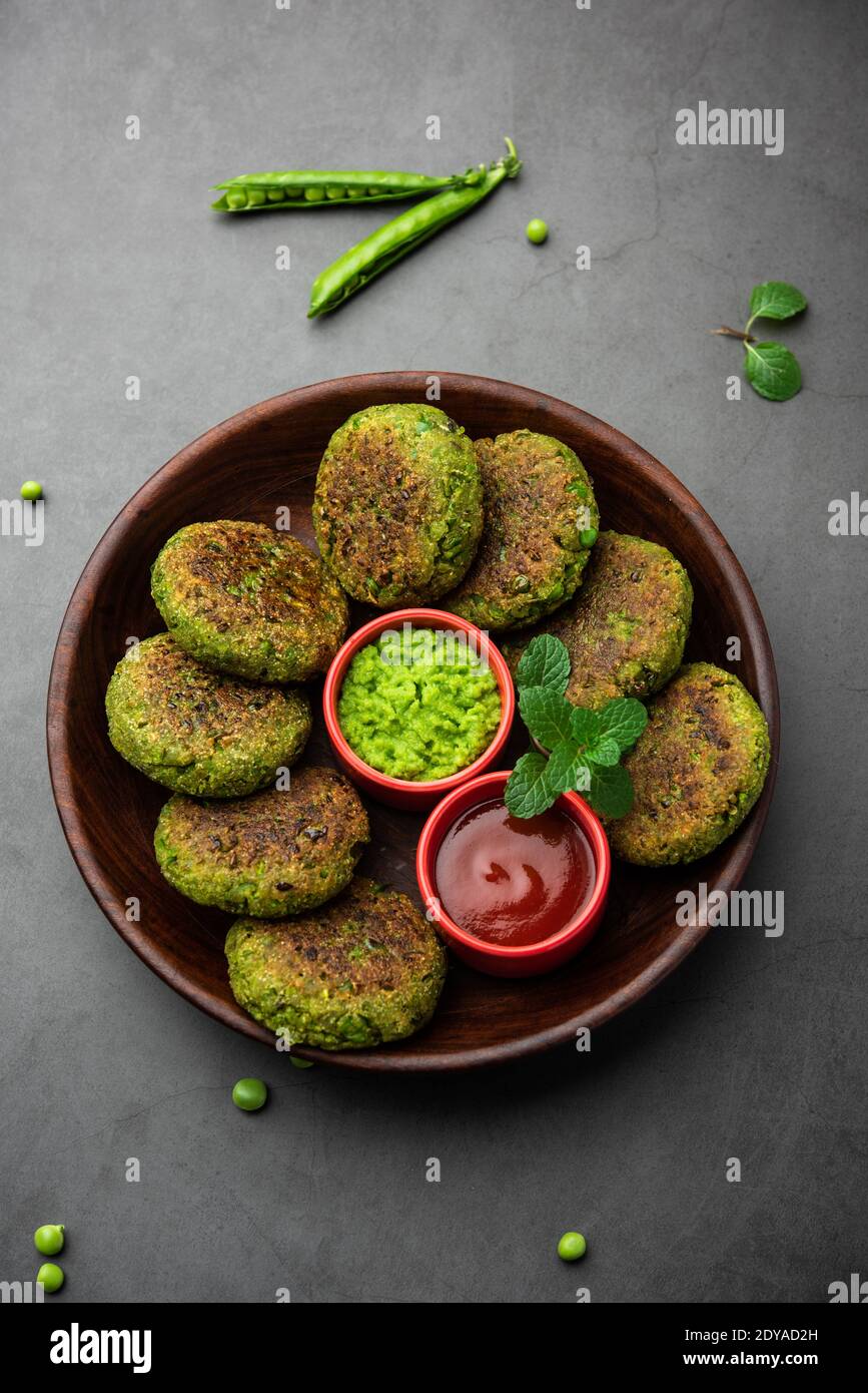Hara bhara Kabab or Kebab is Indian vegetarian snack recipe served with