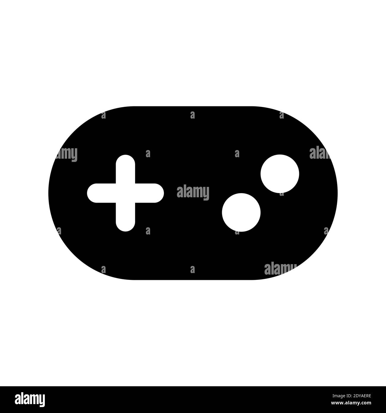 game icon vector, gaming symbol, game controller vector illustration suitable for user interface element isolated on white background. Stock Vector