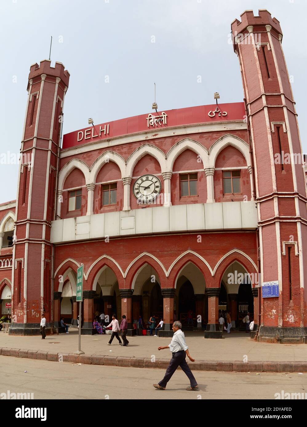 Delhi, India April, 2014 Old Delhi railway station (Delhi Junction