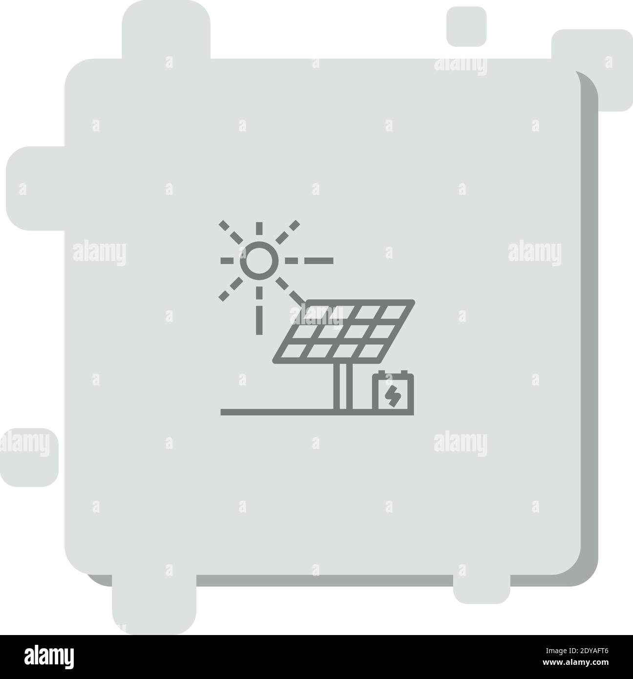 solar panel vector icon modern simple vector illustration Stock Vector ...